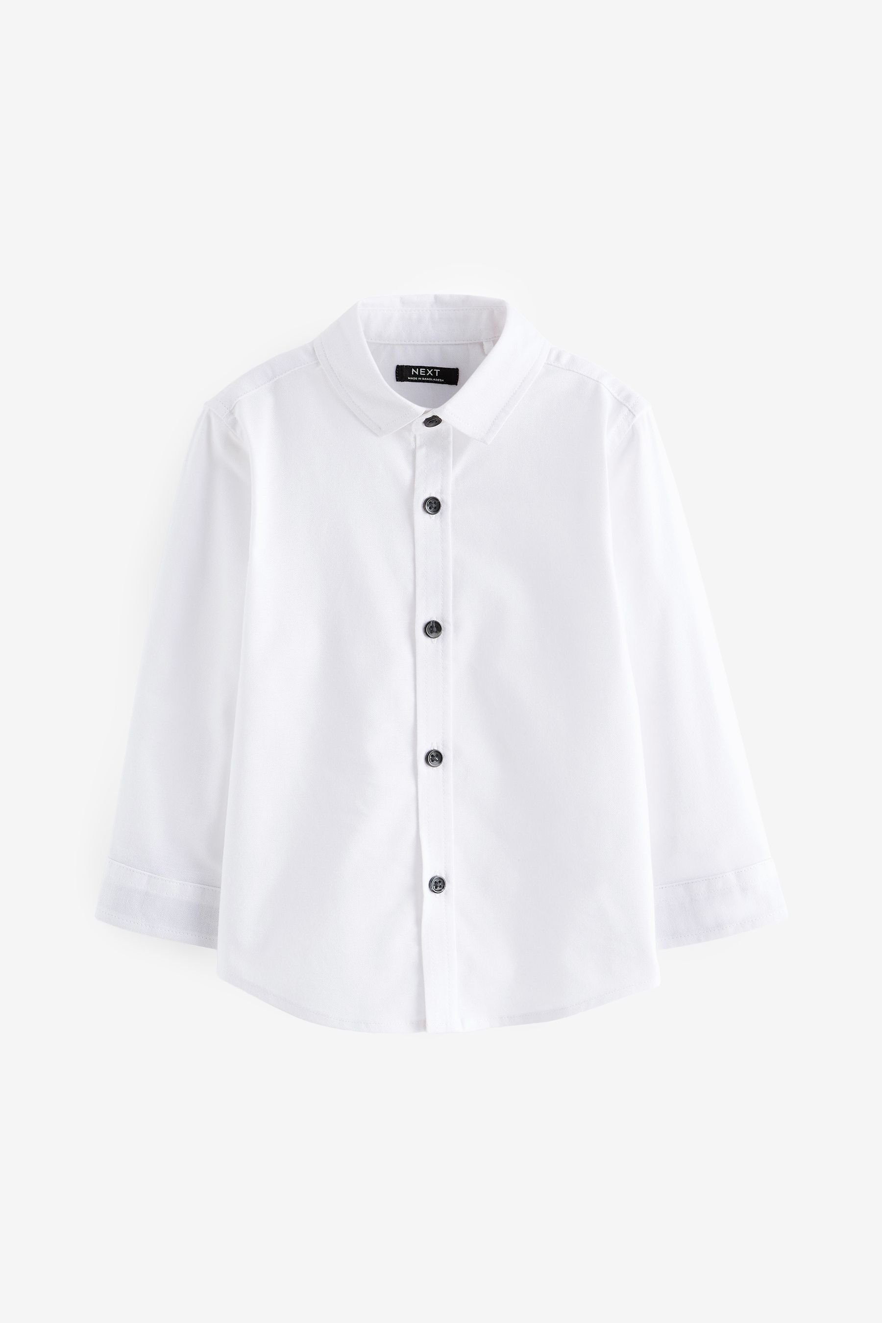 White Next Oxfordhemd Langarmhemd (1-tlg) Langärmeliges