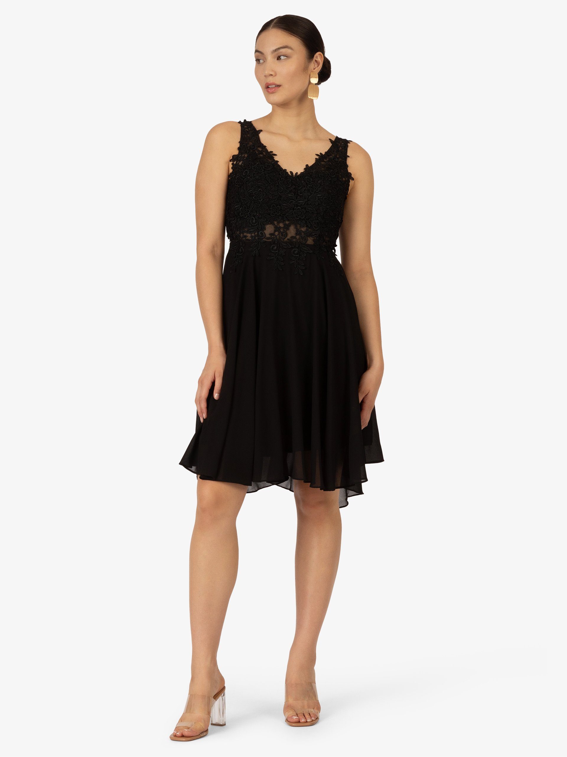 Kraimod Cocktailkleid aus Chiffon, Mesh und günstig online kaufen