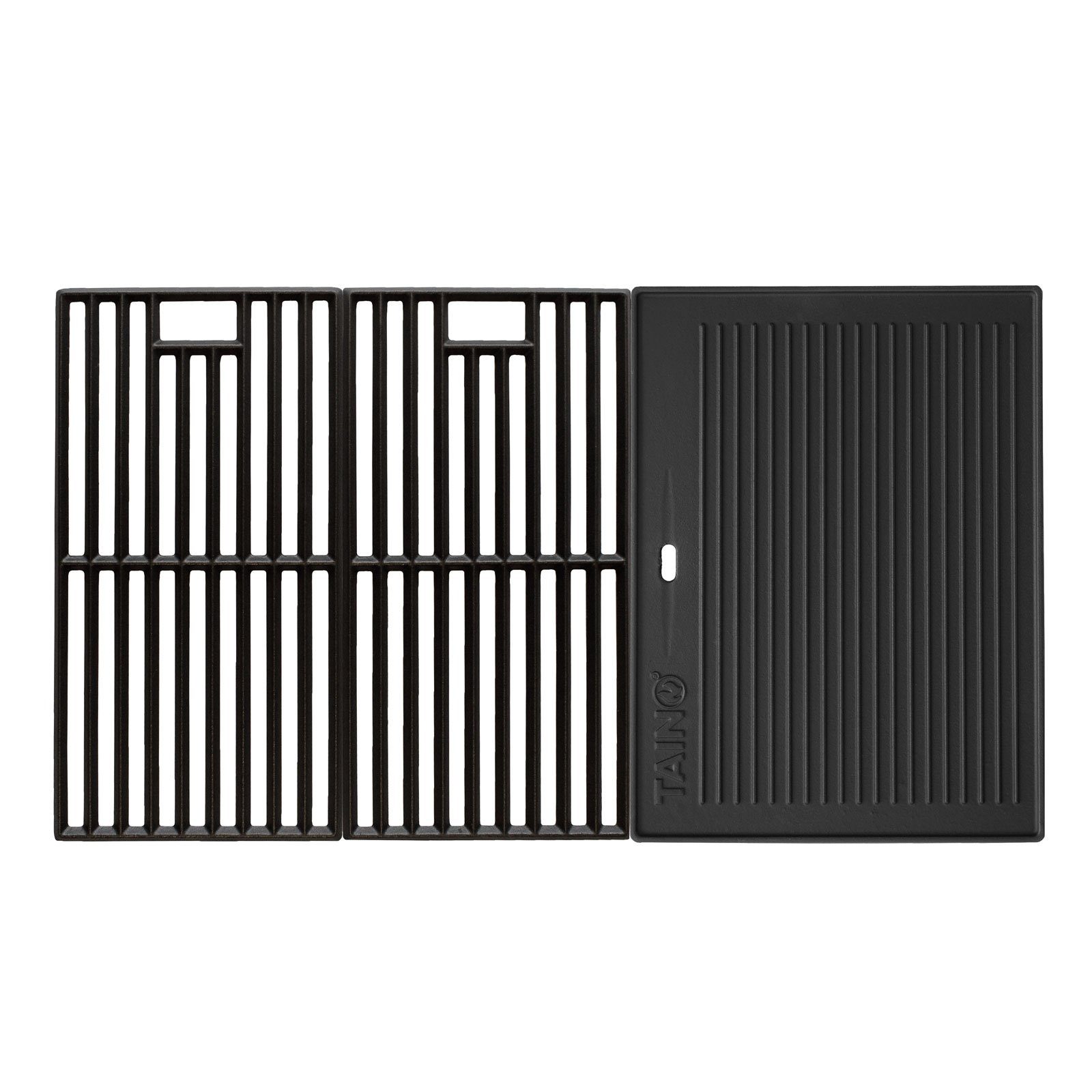 TAINO Grillplatte RED (Set, Spar-Set, 3-St), Hitzebeständig, Gusseisen