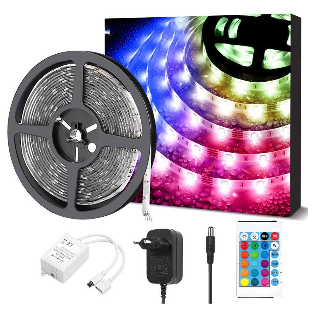 GelldG LED-Streifen LED Strip, 10 m LED Streifen, RGB Band, LED  Lichterkette Lichtband
