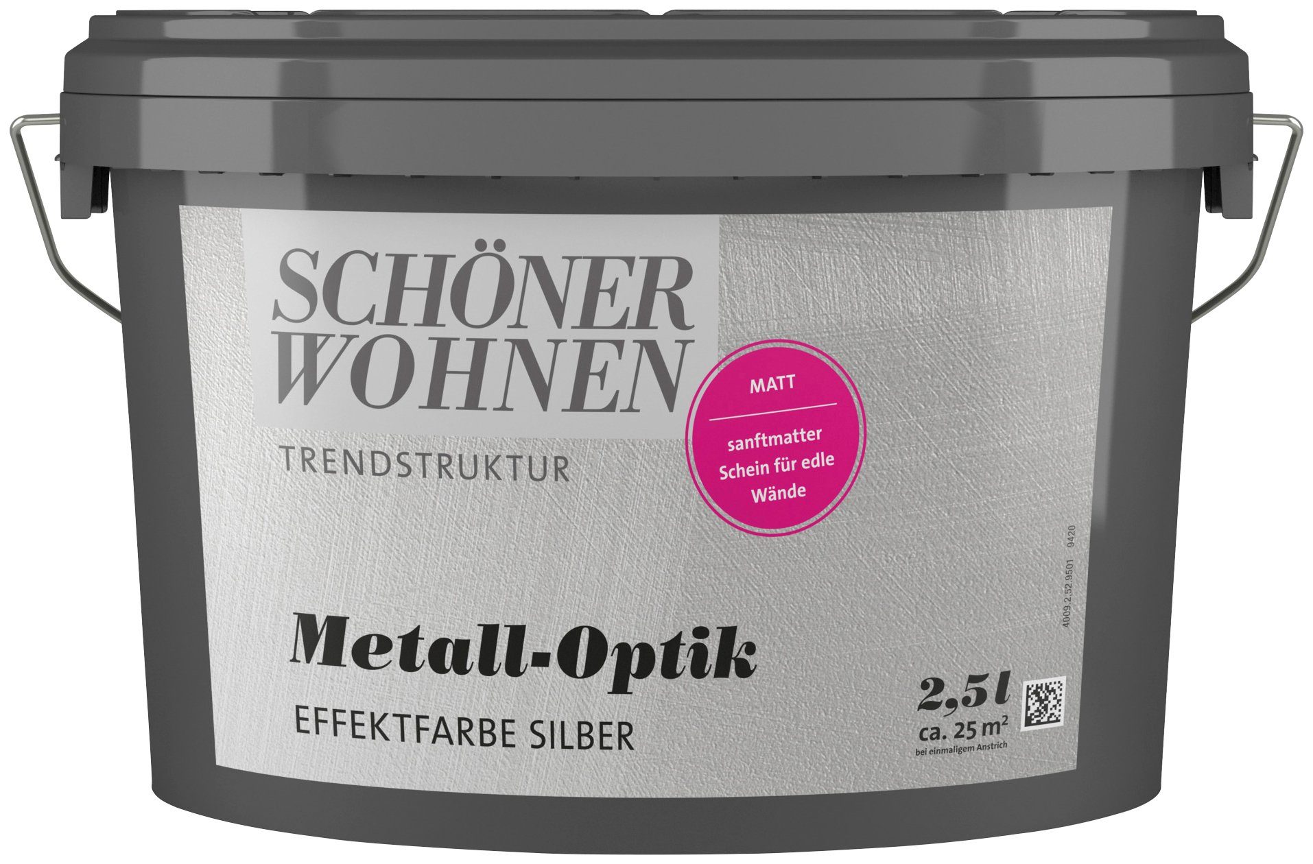 SCHÖNER WOHNEN-Kollektion Wandfarbe »Metall-Optik Effektfarbe silber