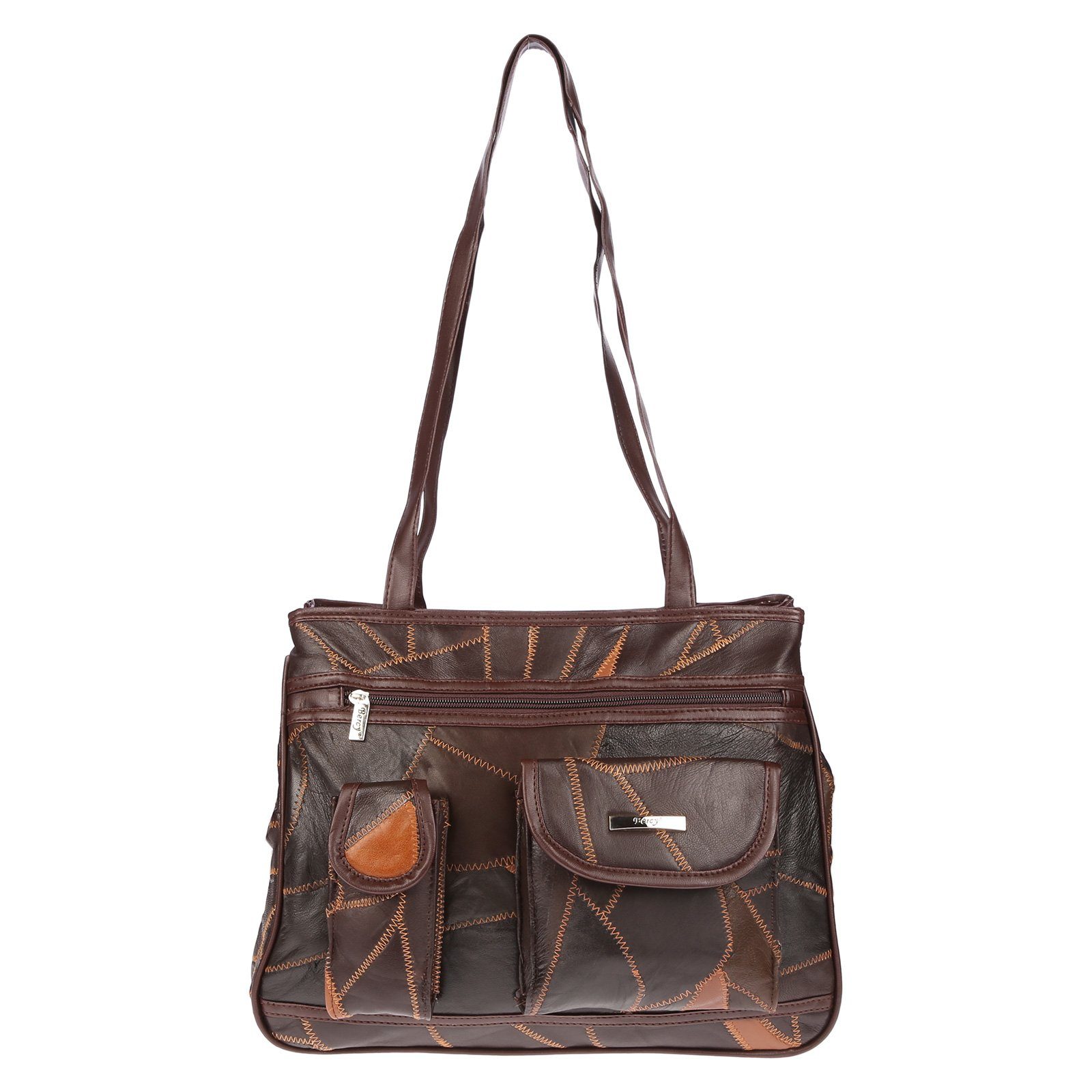 Christian Wippermann Henkeltasche Christian Wippermann Große echt Leder Damen Shopper (1 tlg), Schultertasche Umhängetasche Tasche