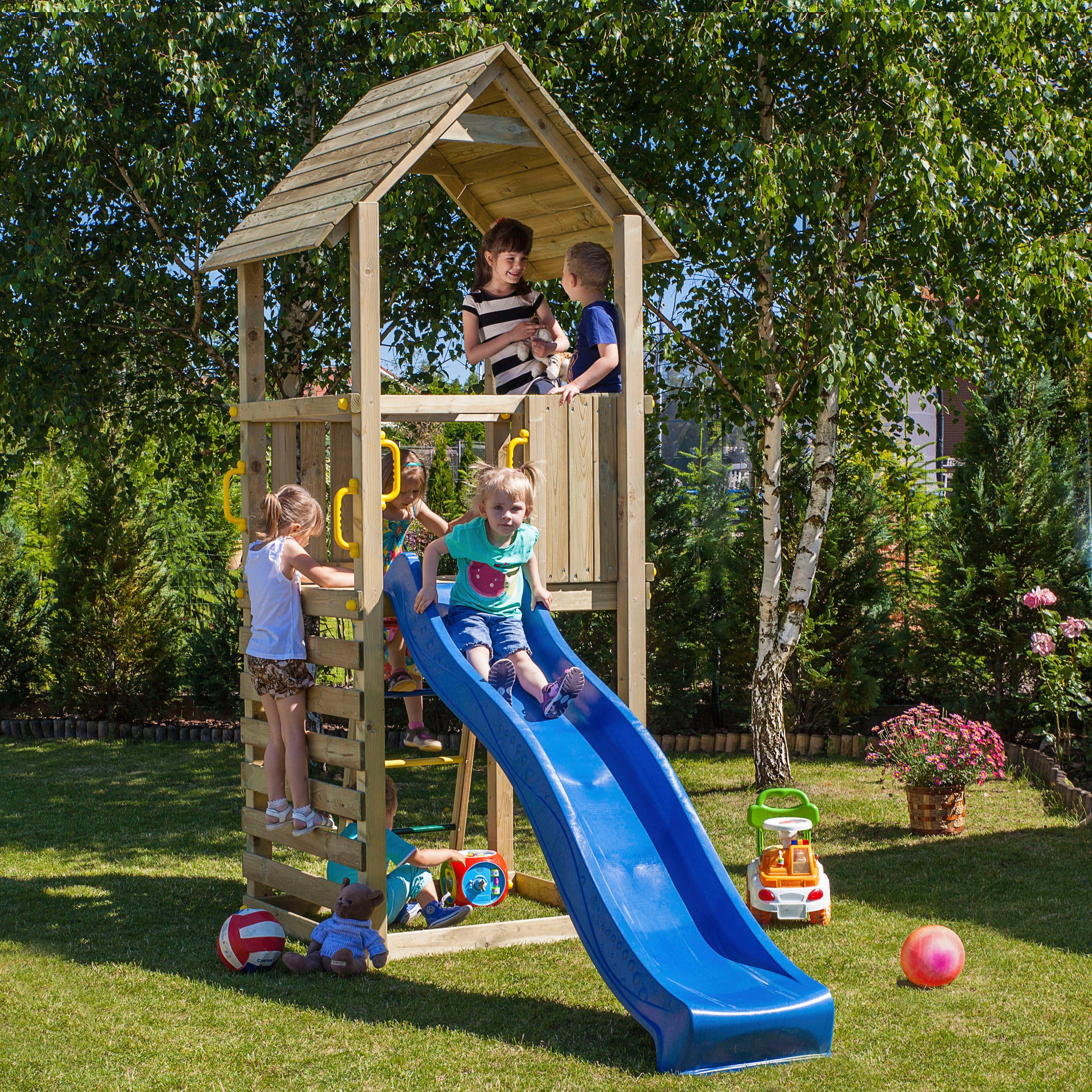 FUNGOO Spielturm CAROL 1, mit Rutsche günstig online kaufen