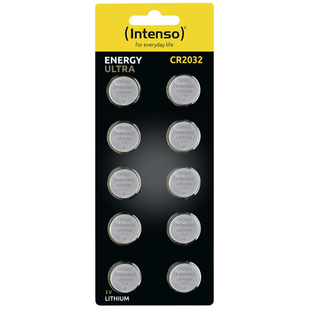 Intenso Intenso Knopfzelle CR2032 3 V 10 St. 220 mAh Lithium Energy Ultra Knopfzelle