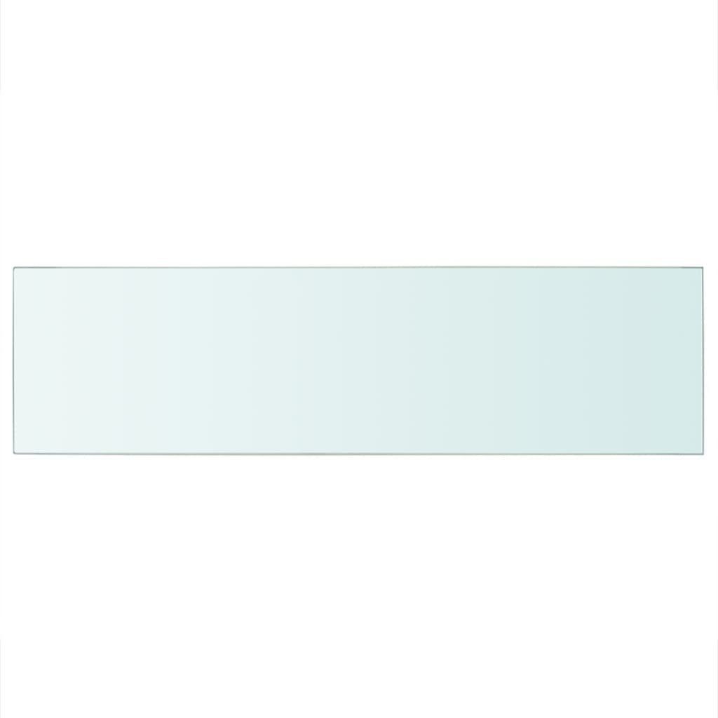furnicato Wandregal Stk. 25 Transparent cm x 90 2 Regalböden Glas