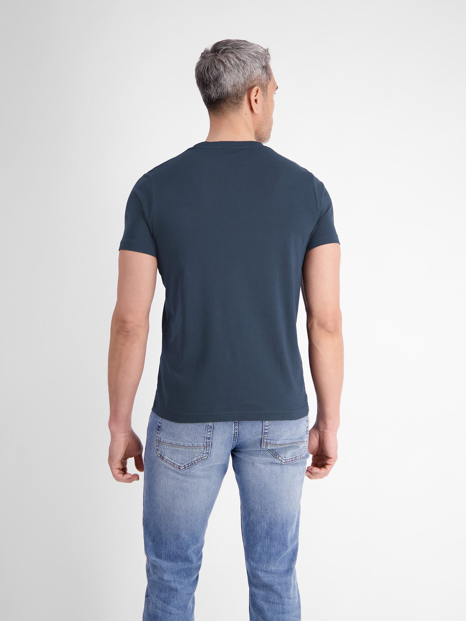 LERROS T-Shirt LERROS Unifarbenes T-Shirt mit Print günstig online kaufen