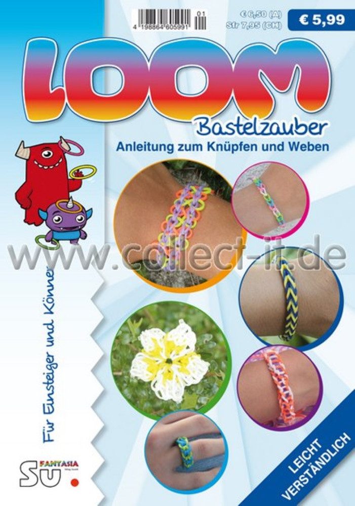 Fantasia Verlag Bücher-Adventskalender Loom Bastelzauber - Anleitung zum Knüpfen und Weben