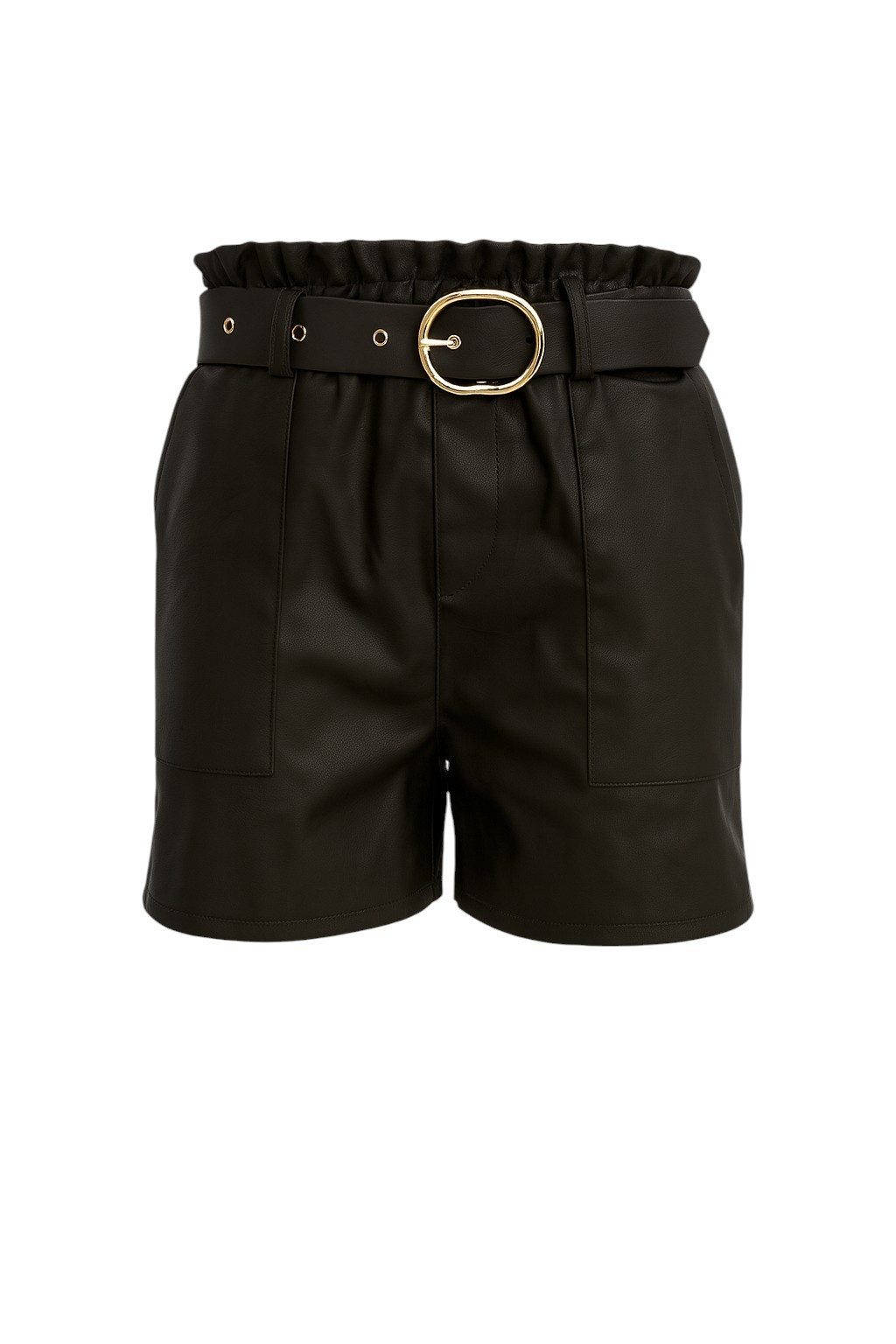 Mississhop Lederimitathose Damen Shorts aus Kunstleder günstig online kaufen