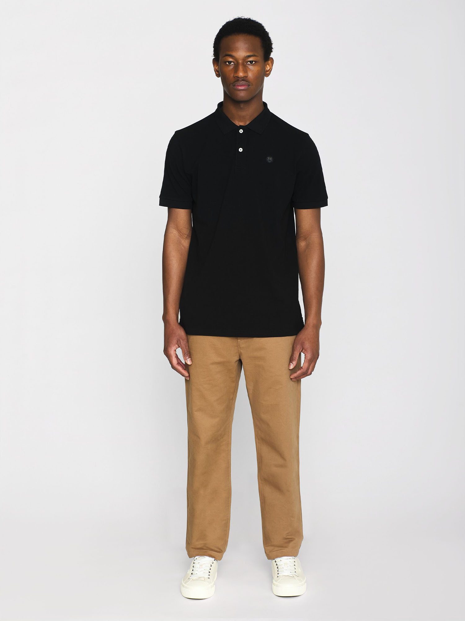 KnowledgeCotton Apparel Poloshirt Basic Badge Polo