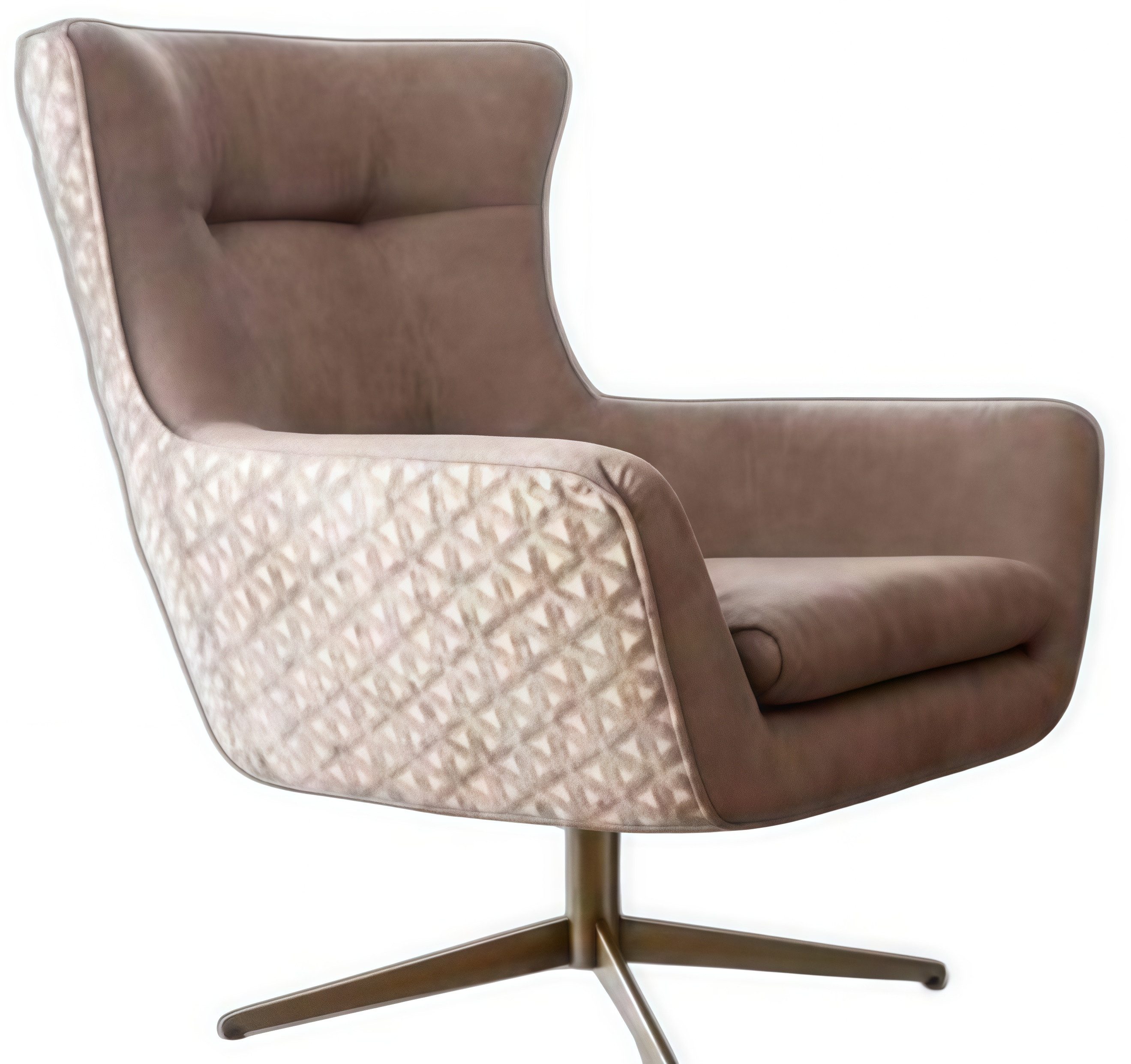 Xlmoebel Loungesessel Drehbarer Sessel mit gepolsterter Rückenlehne in modernem Design (1-St., Ohrensessel), Hergestellt in Europa