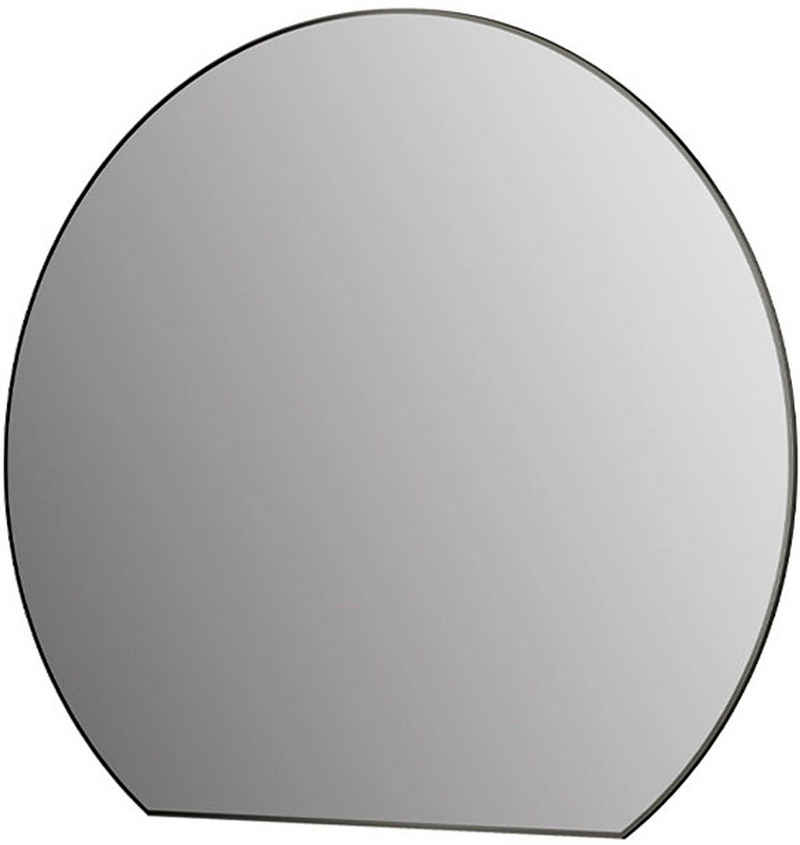 Talos Зеркало для ванной комнаты Picasso schwarz Ø 100 cm, hochwertiger Aluminiumrahmen
