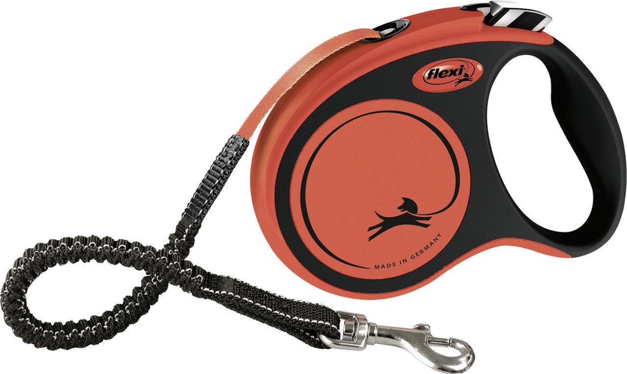 flexi Hundeleinen-Führungsstange Flexi Hundeleine Xtreme schwarz/orange, Gurt