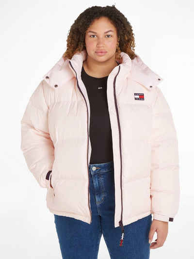 Tommy Jeans Curve Winterjacke TJW CRV ALASKA PUFFER PLUS SIZE CURVE,mit Klettverschlüssen am Ärmelabschluss