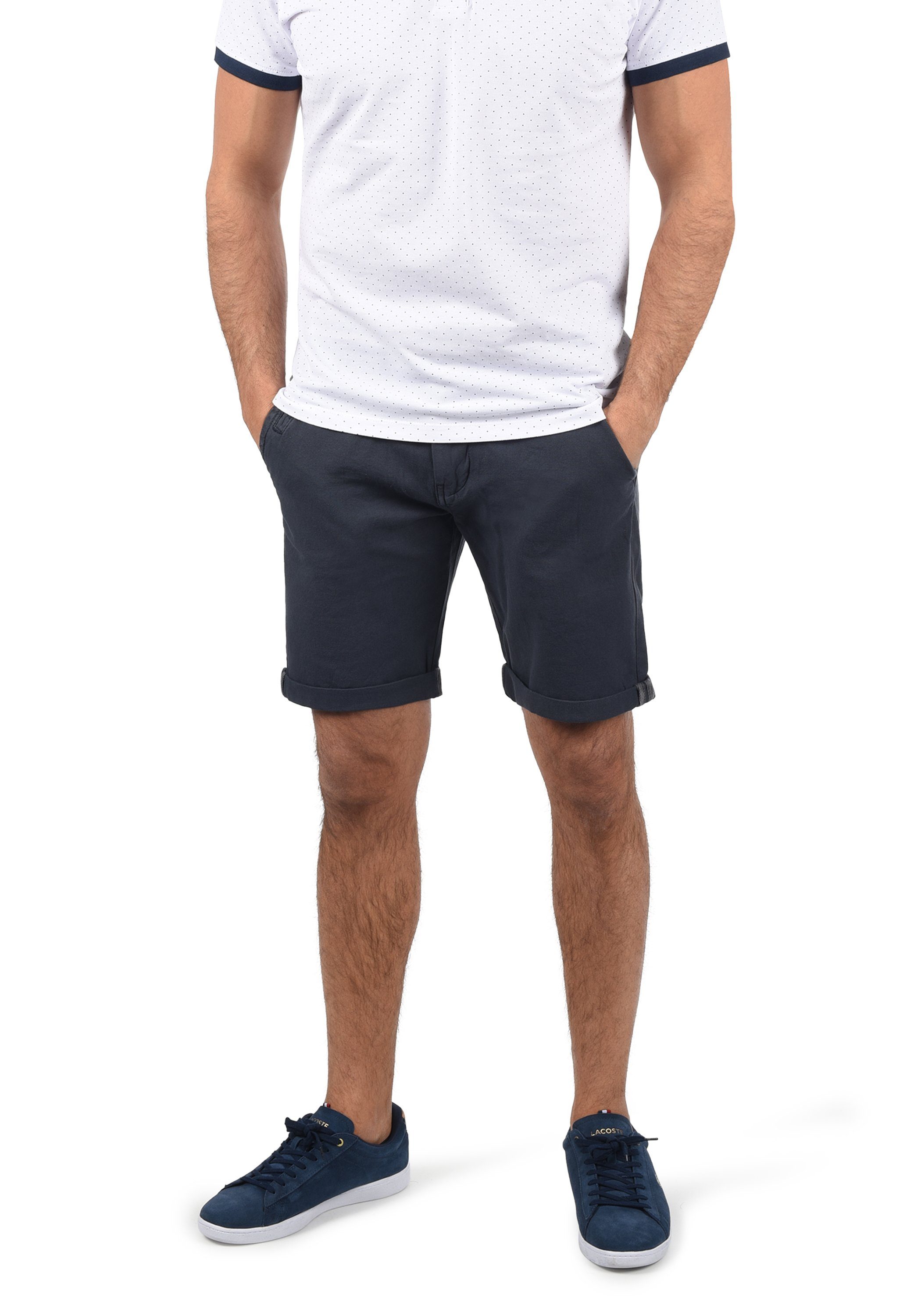 - Shorts kurze Navy - 70193MM mit (400) Hose Chinoshorts Gürtel Indicode IDMews