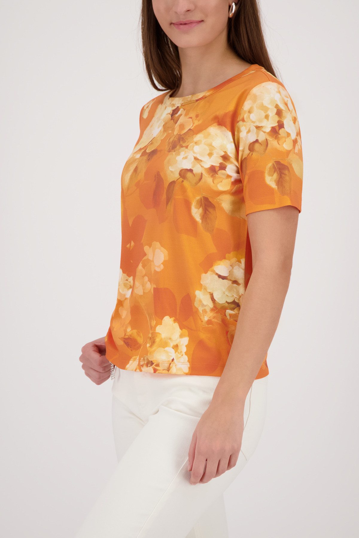 Monari T-Shirt Blume allover Regular fit mit Blumenmuster