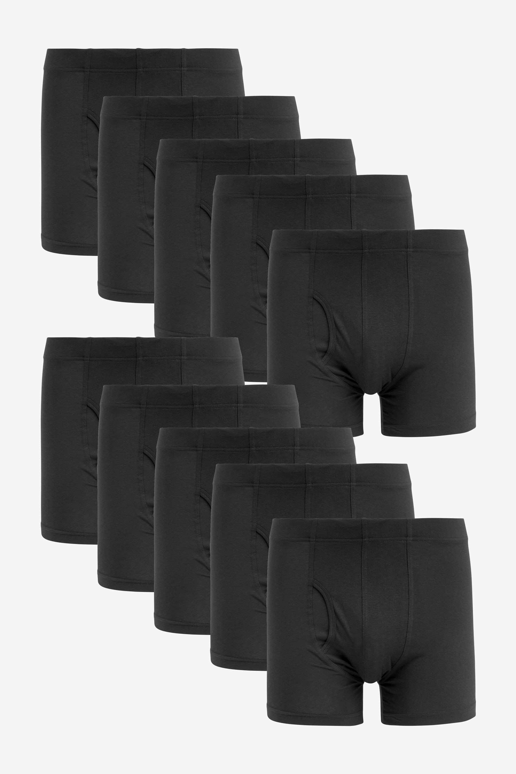Boxershorts Boxershorts mit Eingriff, 10er-Pack