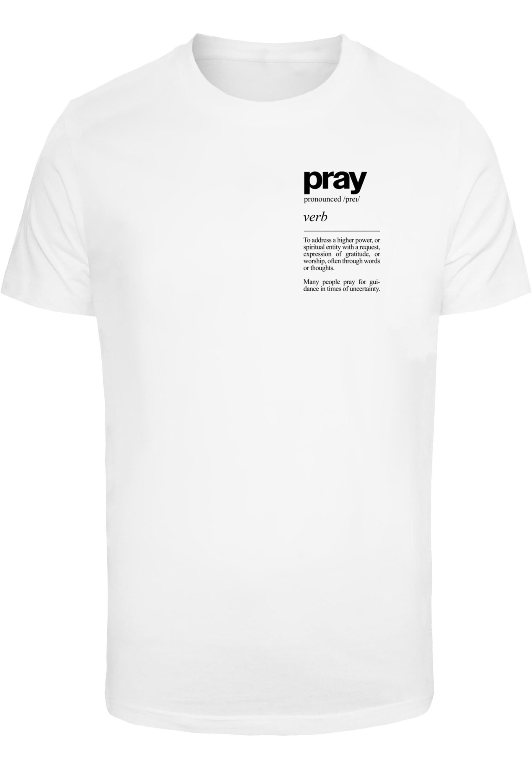 MisterTee T-Shirt MisterTee Herren Pray Definition Tee (1-tlg) günstig online kaufen