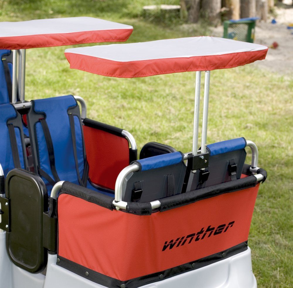 Winther Zwillings-Kombikinderwagen Winther Sonnenschutz für 2 Sitzplätze für Turtle Kinderbus