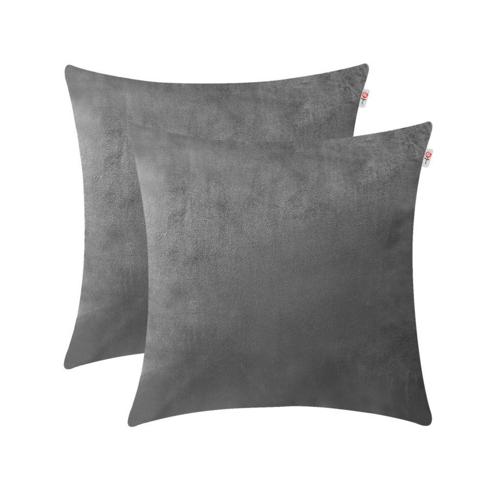 Roseninsel Sofakissen Samt Dekokissen mit Innenkissen