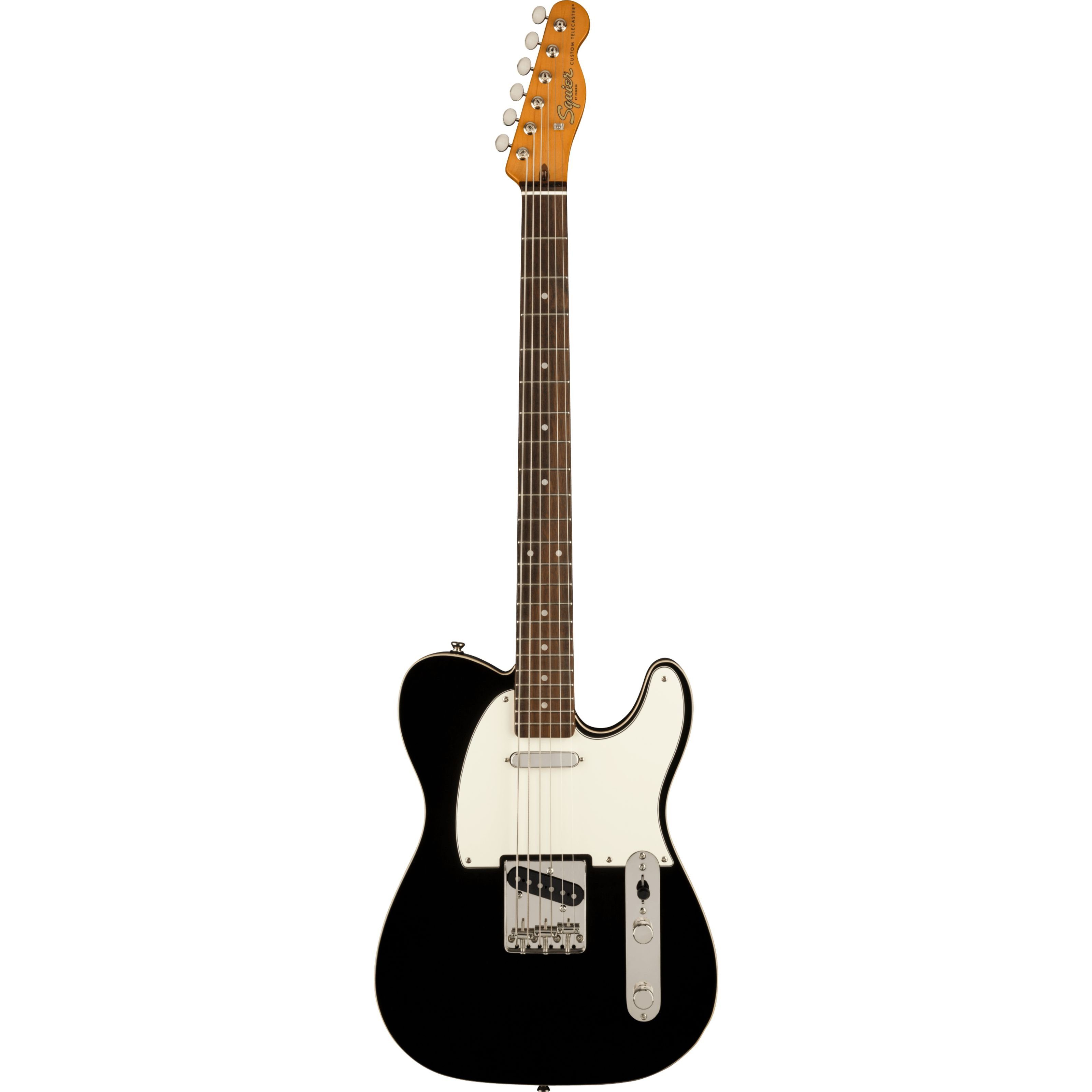 Squier E-Gitarre, E-Gitarren, T-Modelle, Classic Vibe Baritone Custom Telecaster Black - E-Gitarre