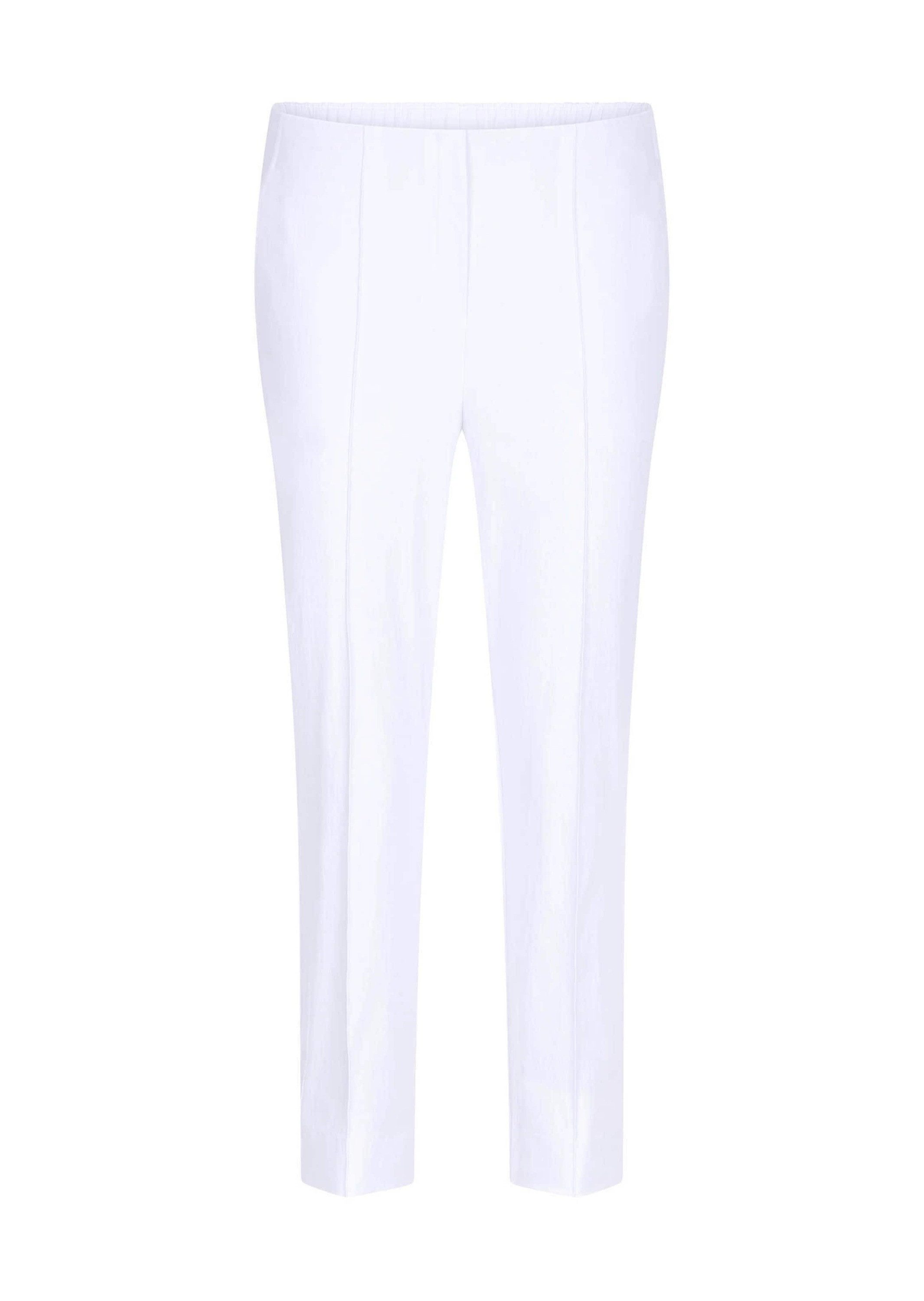 Stretch-Hose Kurzgröße: Elegante 7/8-Hose mit Biesen