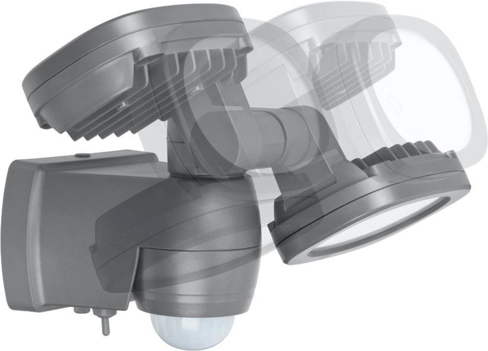 Brennenstuhl LED Außen-Wandleuchte LUFOS, Bewegungsmelder, LED fest integriert, Neutralweiß, mit Batterie und Bewegungsmelder