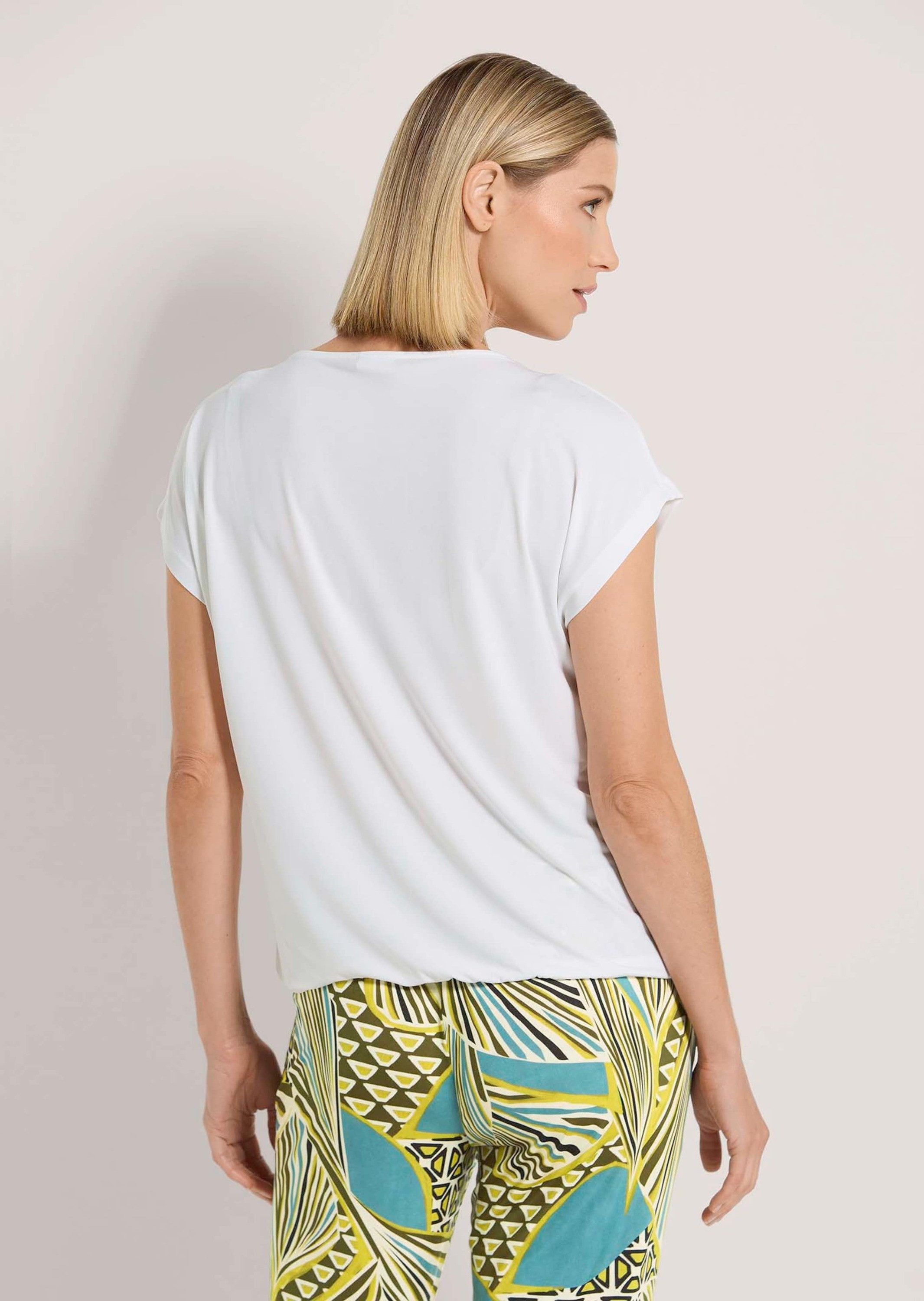 MADELEINE Kurzarmshirt Leichtes Kurzarm-Shirt mit Rundhalsausschnitt
