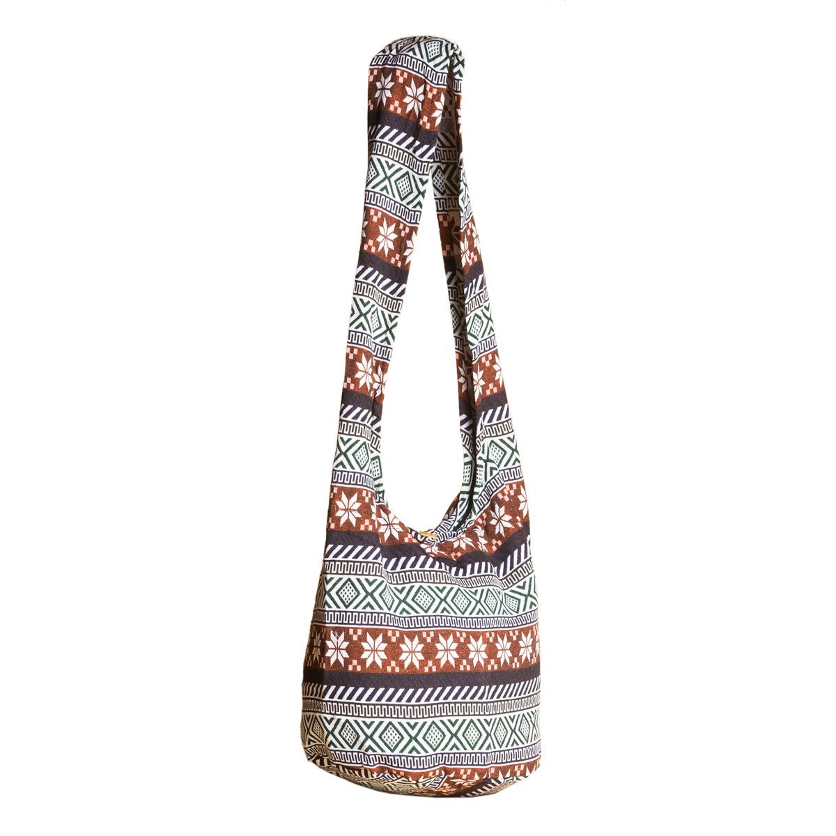 2 in Wickeltasche Baumwolle Handtasche als % In gewebten auch PANASIAM Beuteltasche Strandtasche Schulterbeutel Designs 100 Umhängetasche, Größen WOV29 und geeignet aus