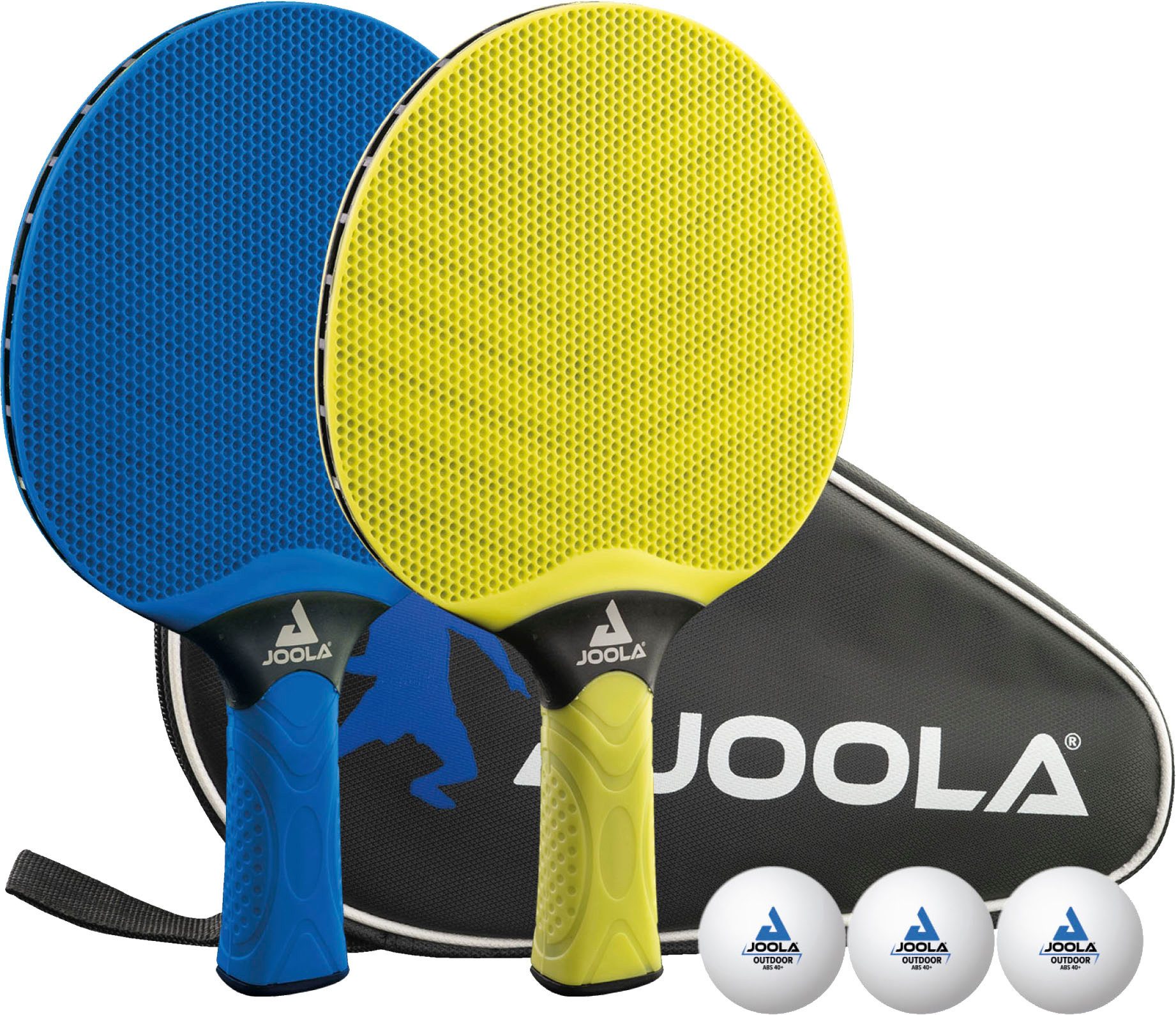 Joola Tischtennisschläger VIVID Outdoor (Set, 6-tlg., mit Мячиn, mit Ракеткиhülle)