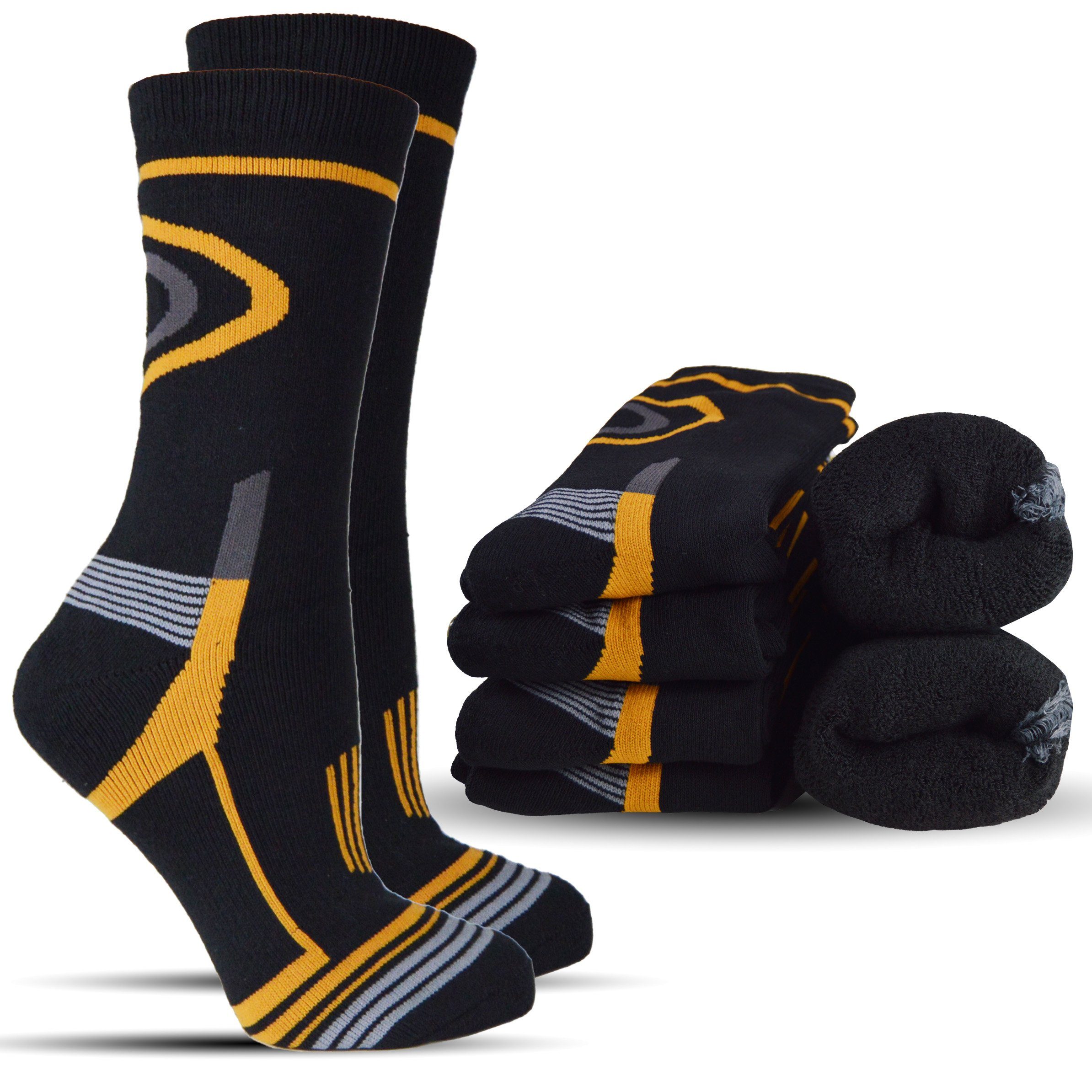 Frostfighter Arbeitssocken Herren Thermosocken (6-Paar) nicht fusselndes Innenfutter, dicke warme Socken