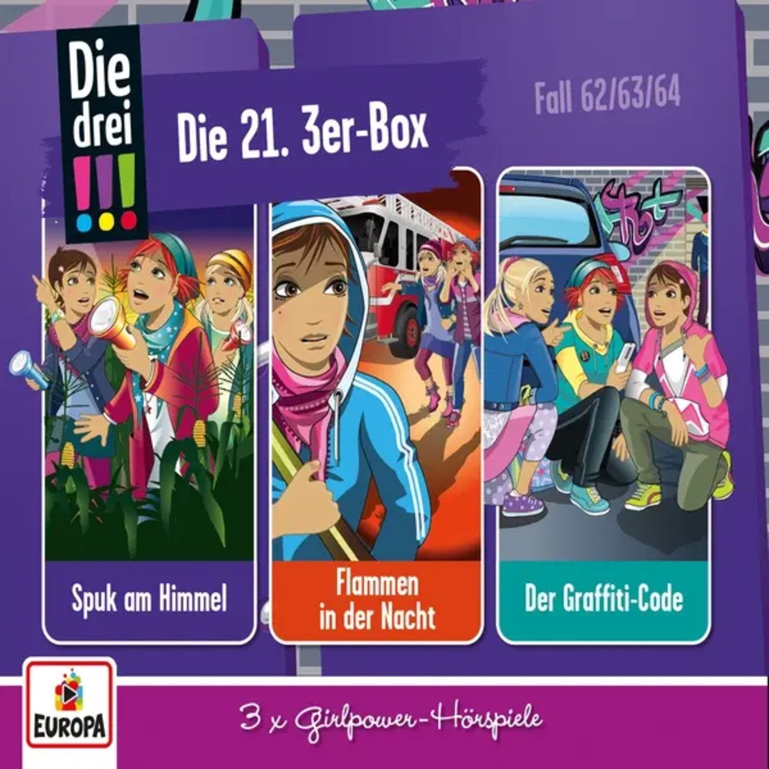 United Soft Media Hörspiel Die drei !!! - 3er Box 21. Folgen 62-64 (drei Ausrufezeichen)