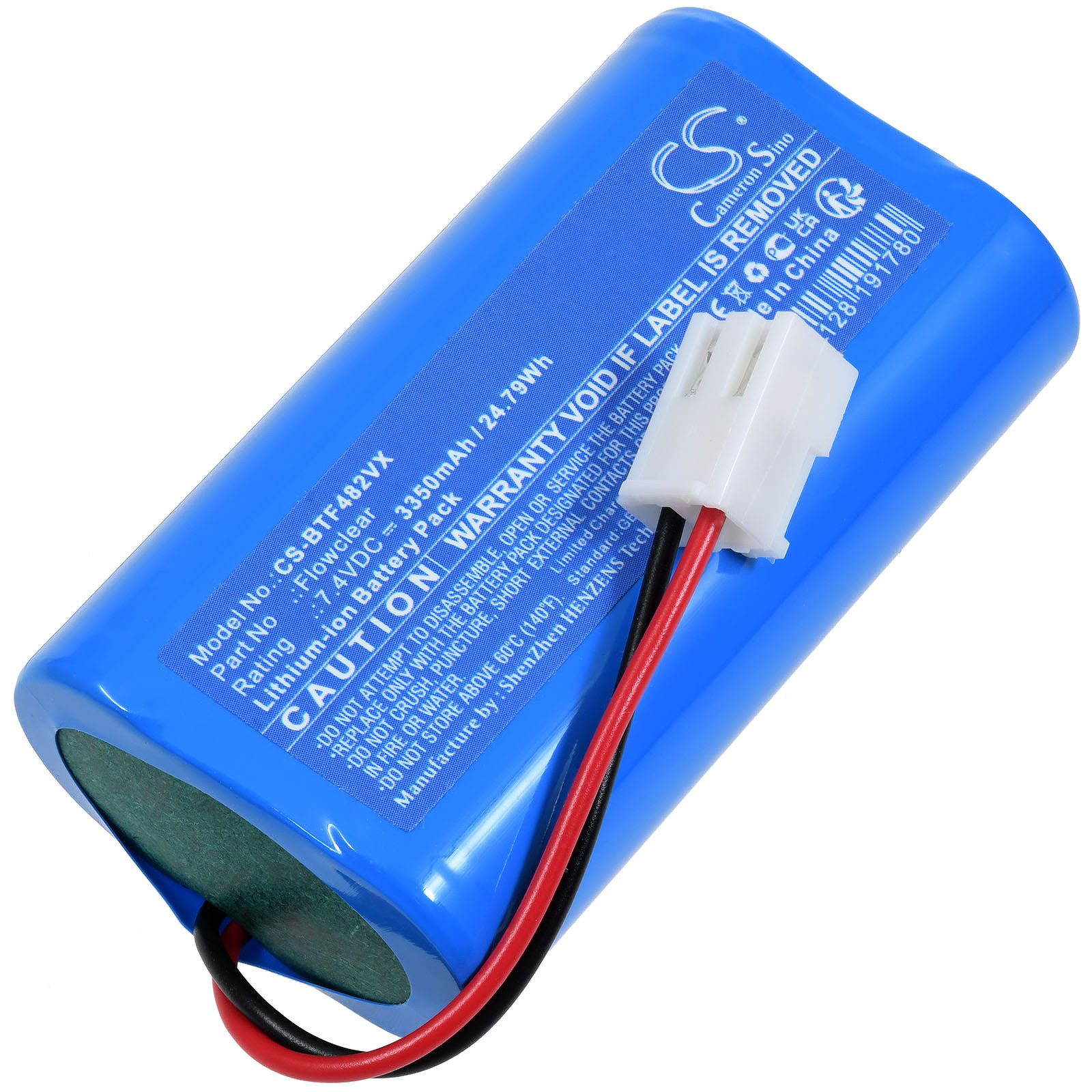 Powery Akku für Bestway Typ BST-58482 Staubsauger-Akku 3350 mAh (7.4 V)