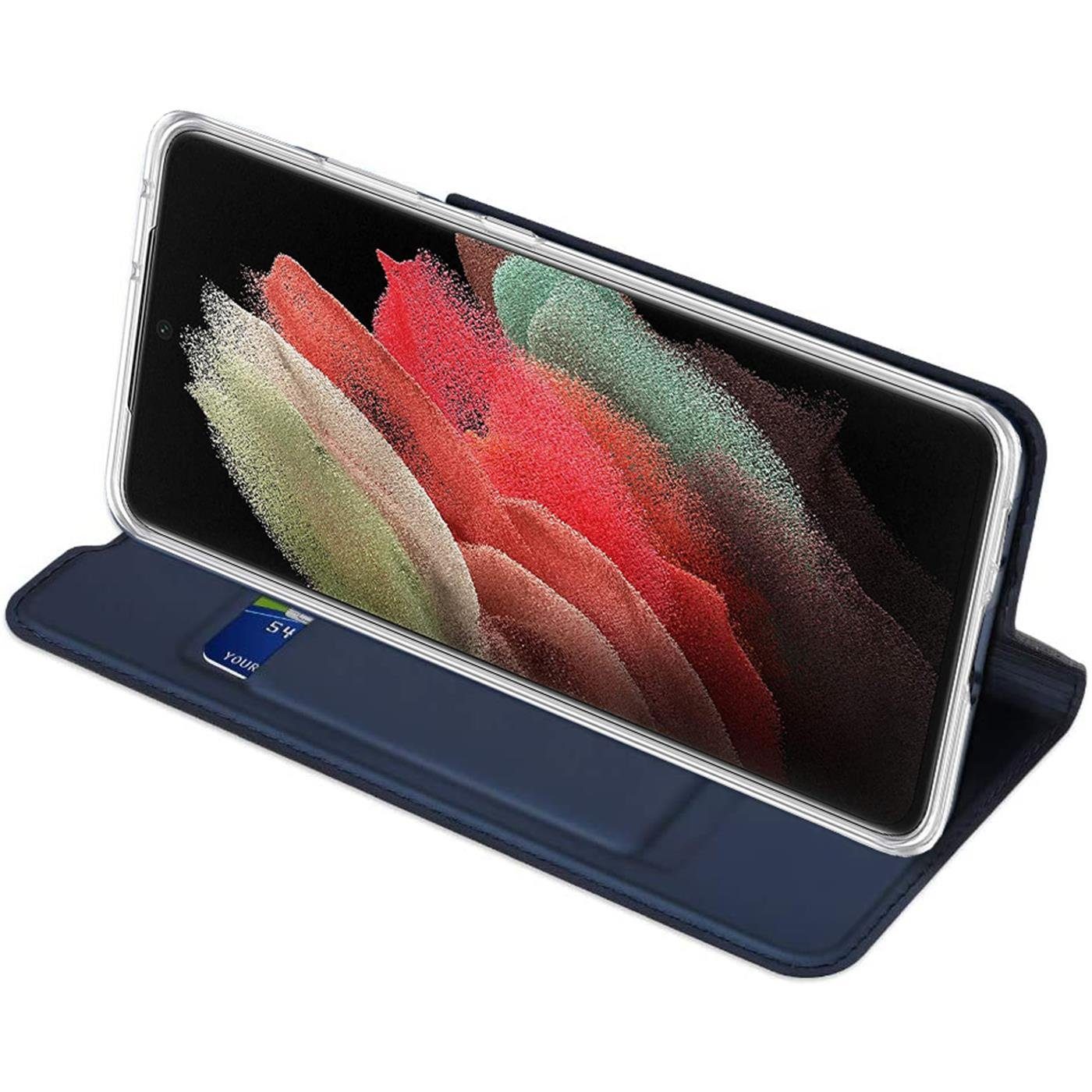 CoolGadget Handyhülle Klapptasche Wallet Kartenfach für Samsung Galaxy S23 Ultra 6,8 Zoll, Ultra Slim Flip Case Hülle Klapphülle Cover Schutzhülle – Bild 5 von 5