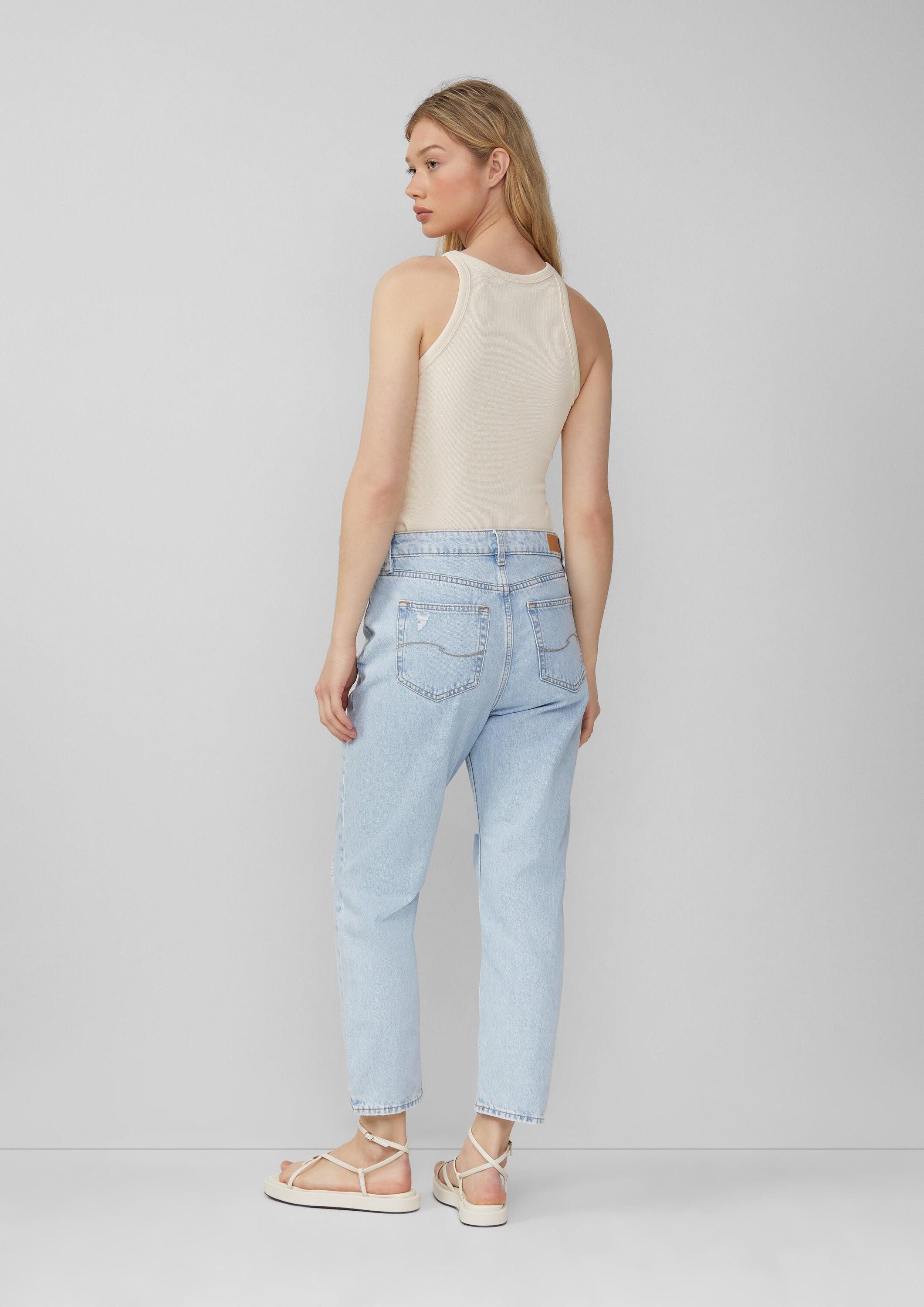 QS Muskelshirt T-Shirt Geripptes Tanktop