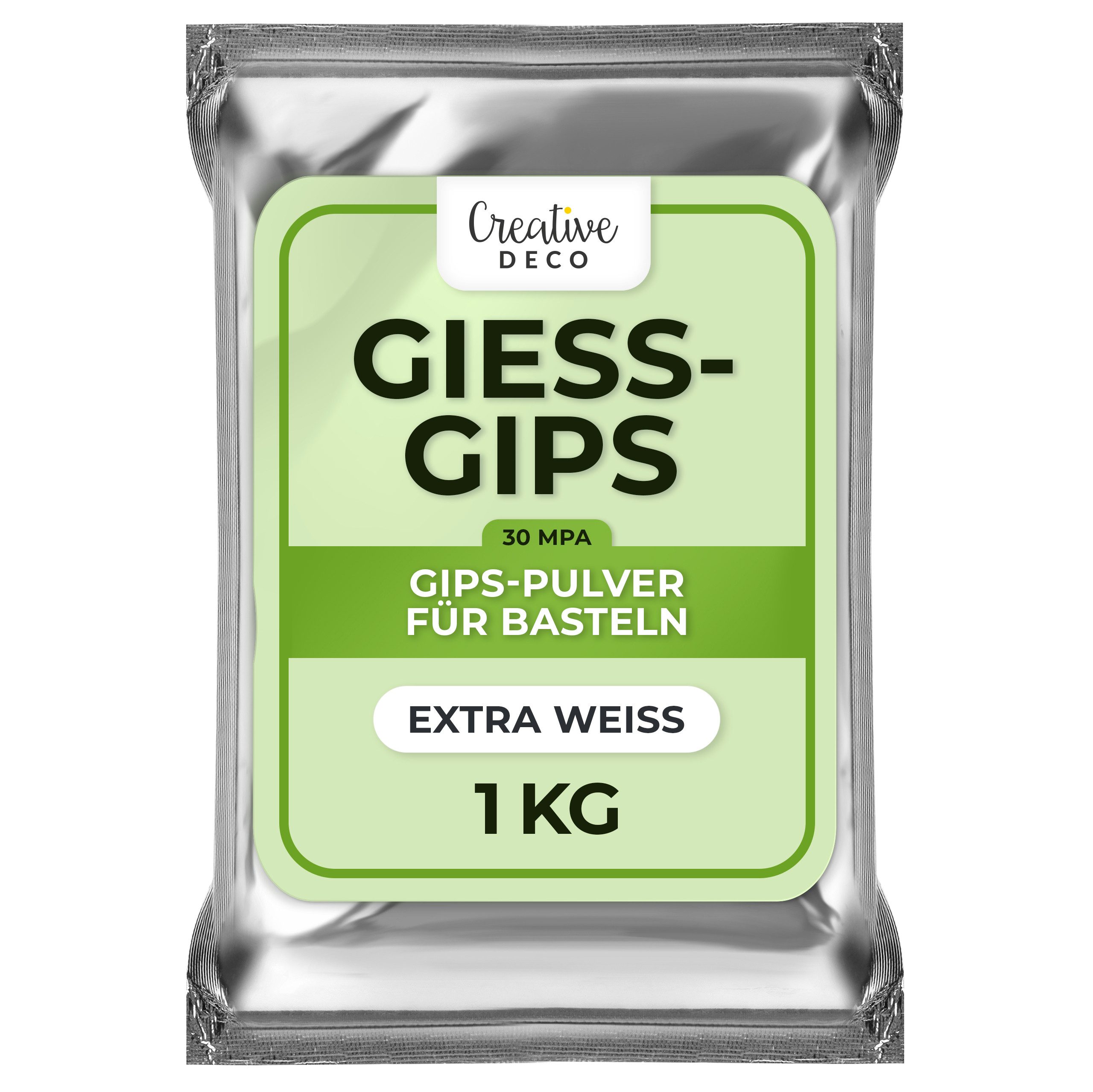Creative Deco Modelliermasse Gießpulver weiß Keramik Gießmasse