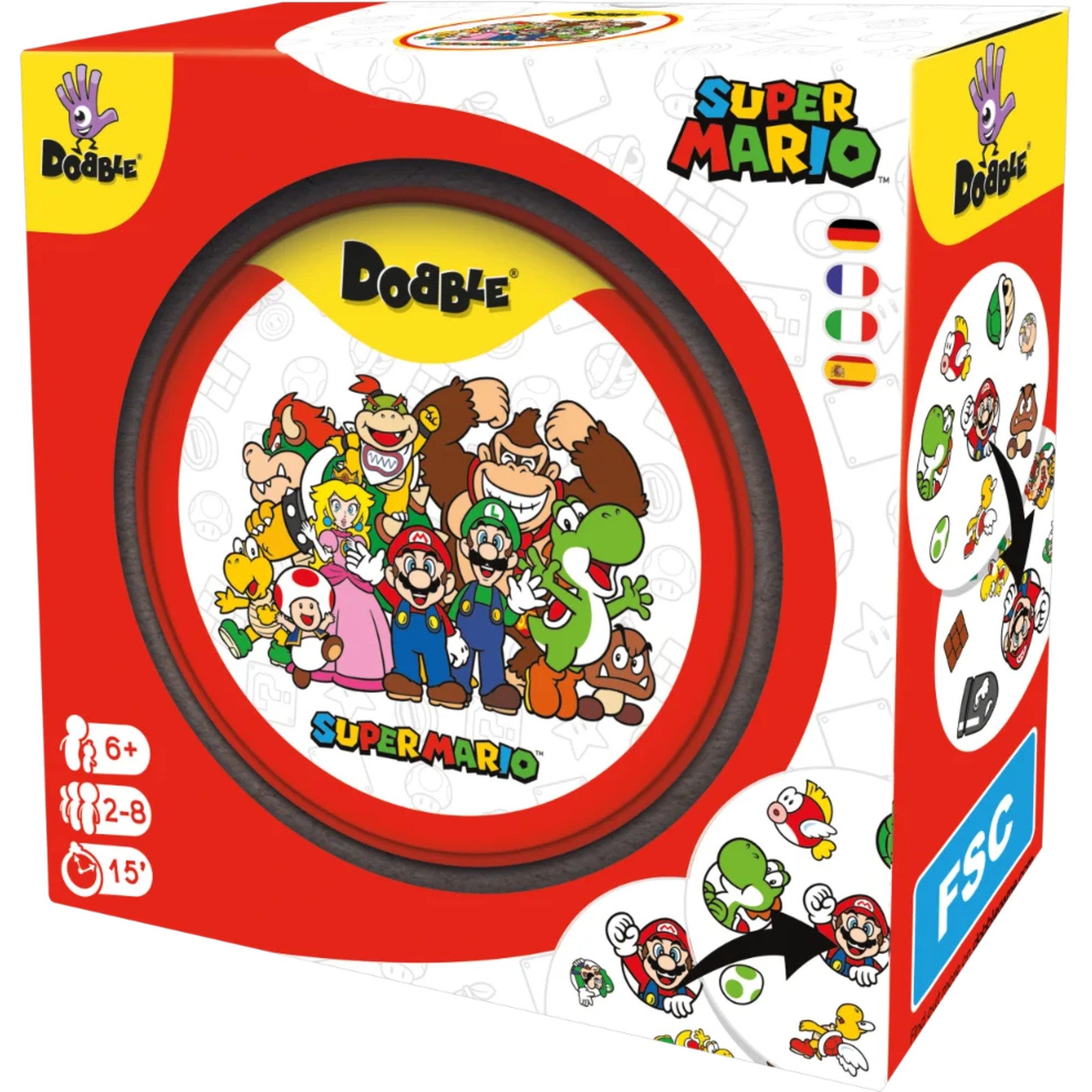 Asmodee Spiel Asmodee Dobble Super Mario, Kartenspiel