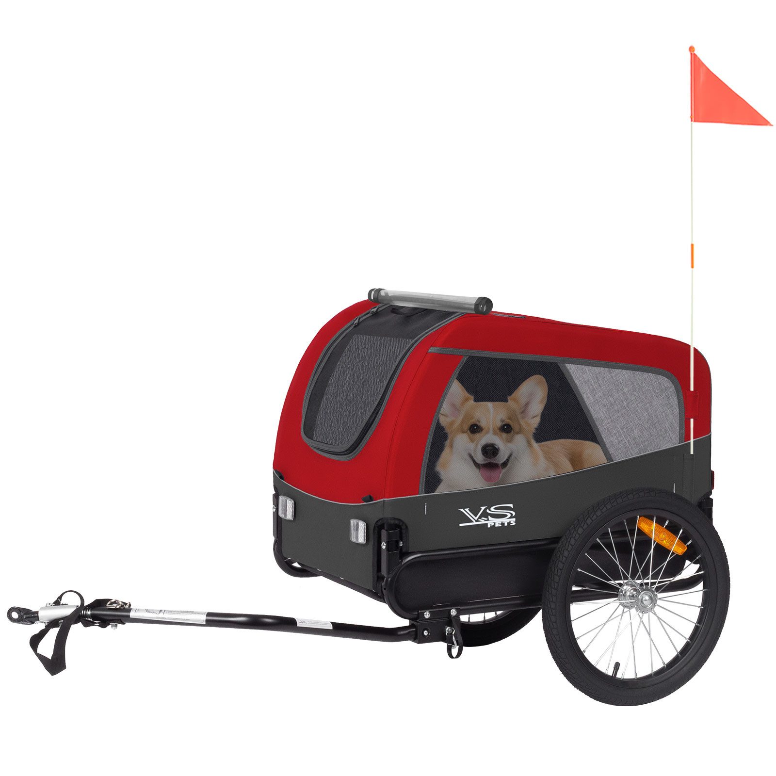 TIGGO Fahrradhundeanhänger Tiggo VS Medium Hundeanhänger Fahrradanhänger für Hunden bis 23kg