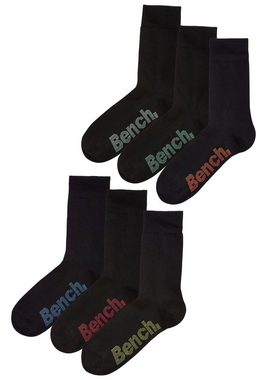 Bench. Socken (Set, 6-Paar) mit verschiedenfarbigen Logos