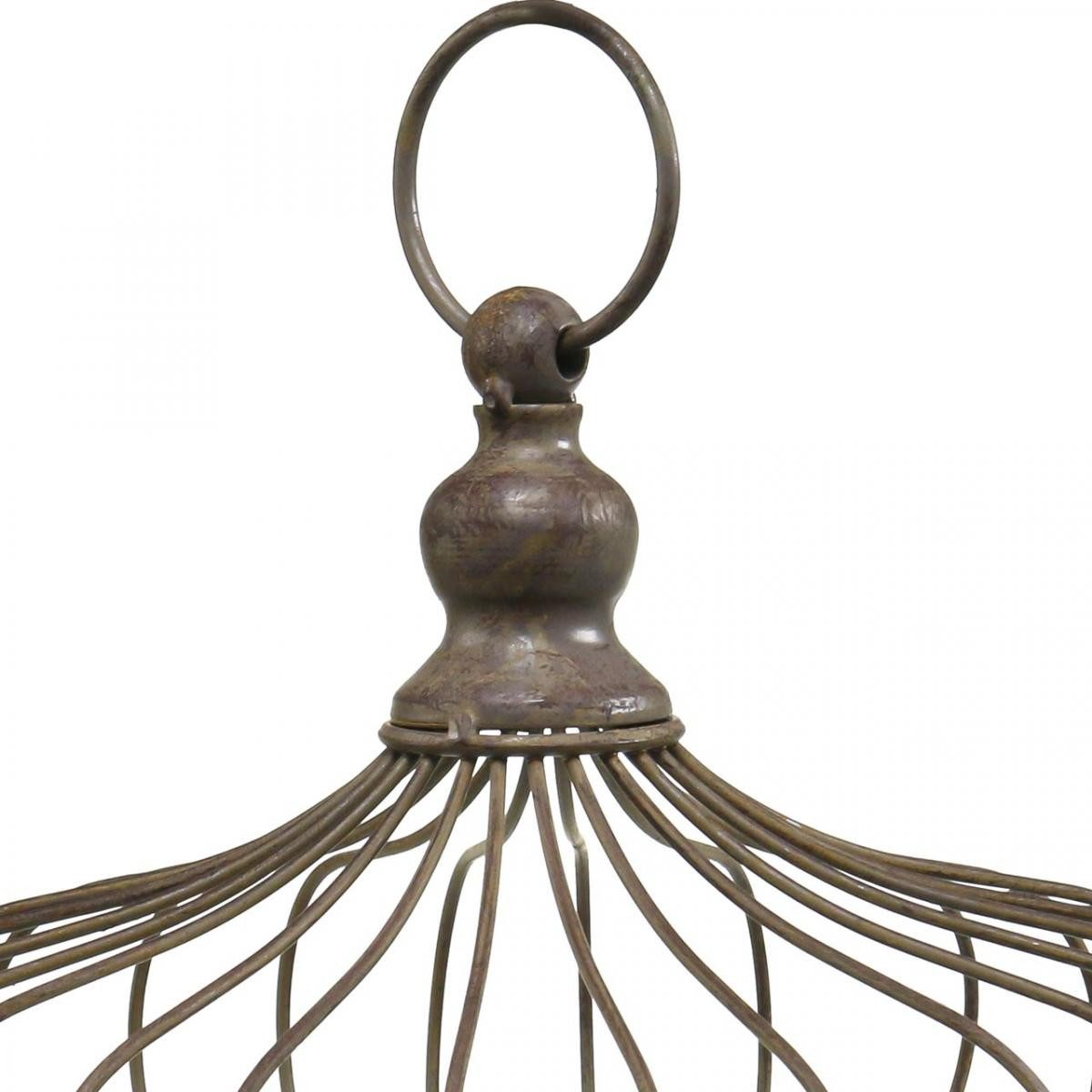 Viana Gartenfigur Metallkrone Vintage Braun Ø20cm günstig online kaufen