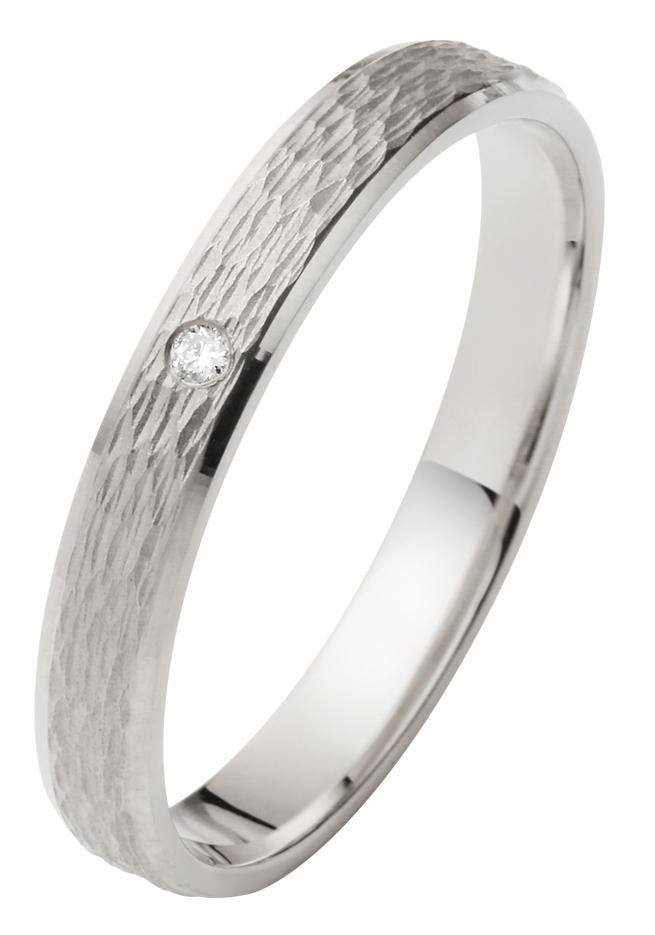 Firetti Trauring Schmuck Geschenk Gold 750 Hochzeit Ehering "LIEBE", Made in Germany, wahlweise mit oder ohne Brillant