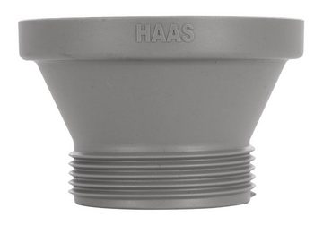 HAAS Siphon, (1-tlg., Siphon-Ablauf-Adapter Spüle), Typ 1 1/2'', für IKEA®-Spülen, recycelter Kunststoff, grau, 223836