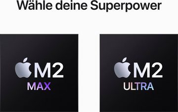 Apple Mac Studio Z17Z M2 Max Mac Studio (Apple Apple M2 Max M2 Max, 30‑Core GPU, 64 GB RAM, 2000 GB SSD, Luftkühlung)