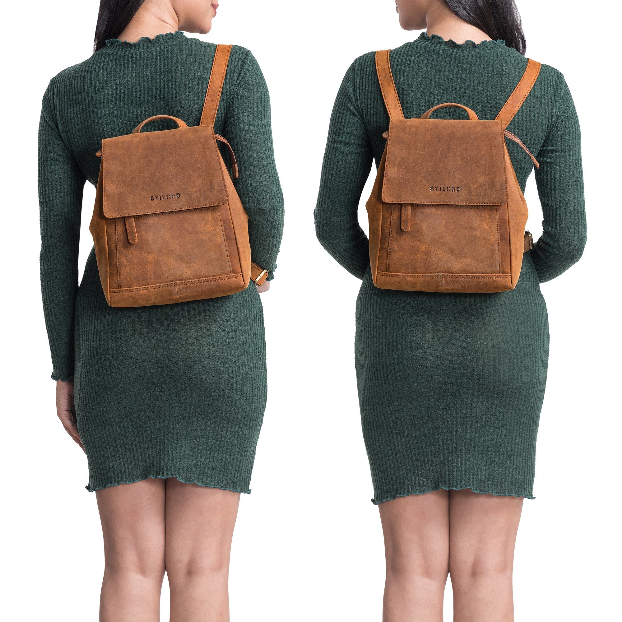 STILORD Cityrucksack "Allegra" Elegante Rucksack Handtasche Damen Leder günstig online kaufen