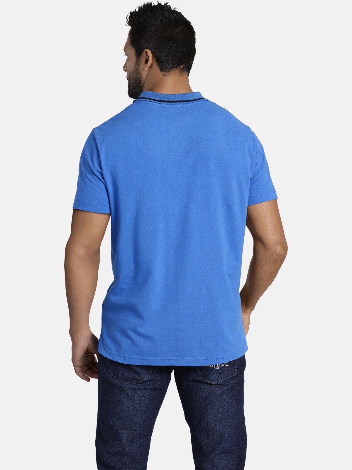 Jan Vanderstorm Poloshirt HALLFRED detailreiches Poloshirt günstig online kaufen