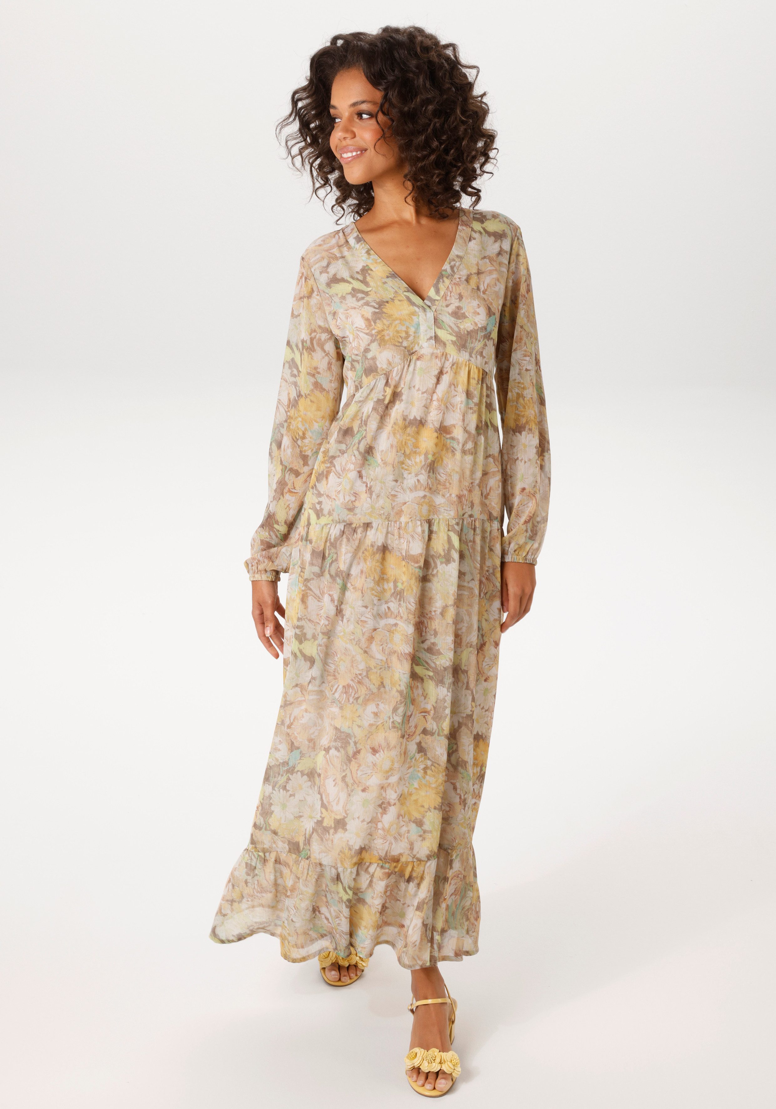 Aniston CASUAL Maxikleid mit pastellfarbenen Blumendruck - NEUE KOLLEKTION. € 59,99, (€ 59,99 pro 1 Stk).