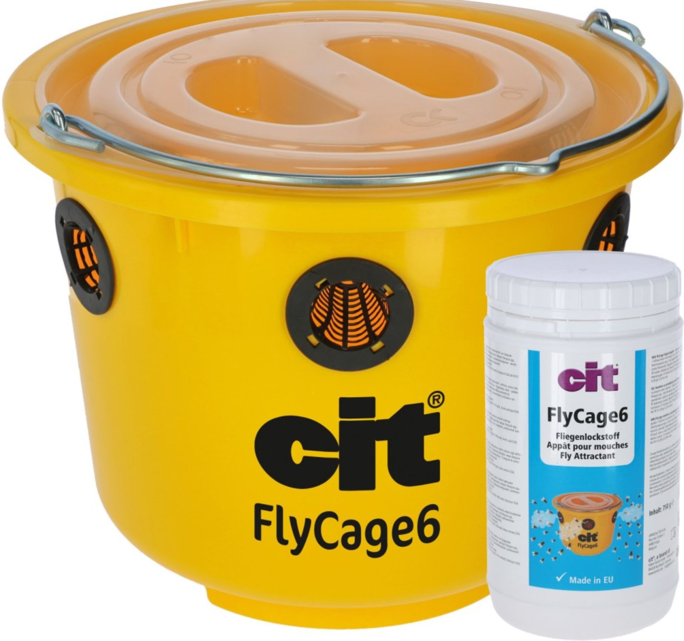 Kerbl Insektenfalle Kerbl CIT Fliegenfalle FlyCage6, Deckel, 6 Einsätze, Lockstoff - 29913