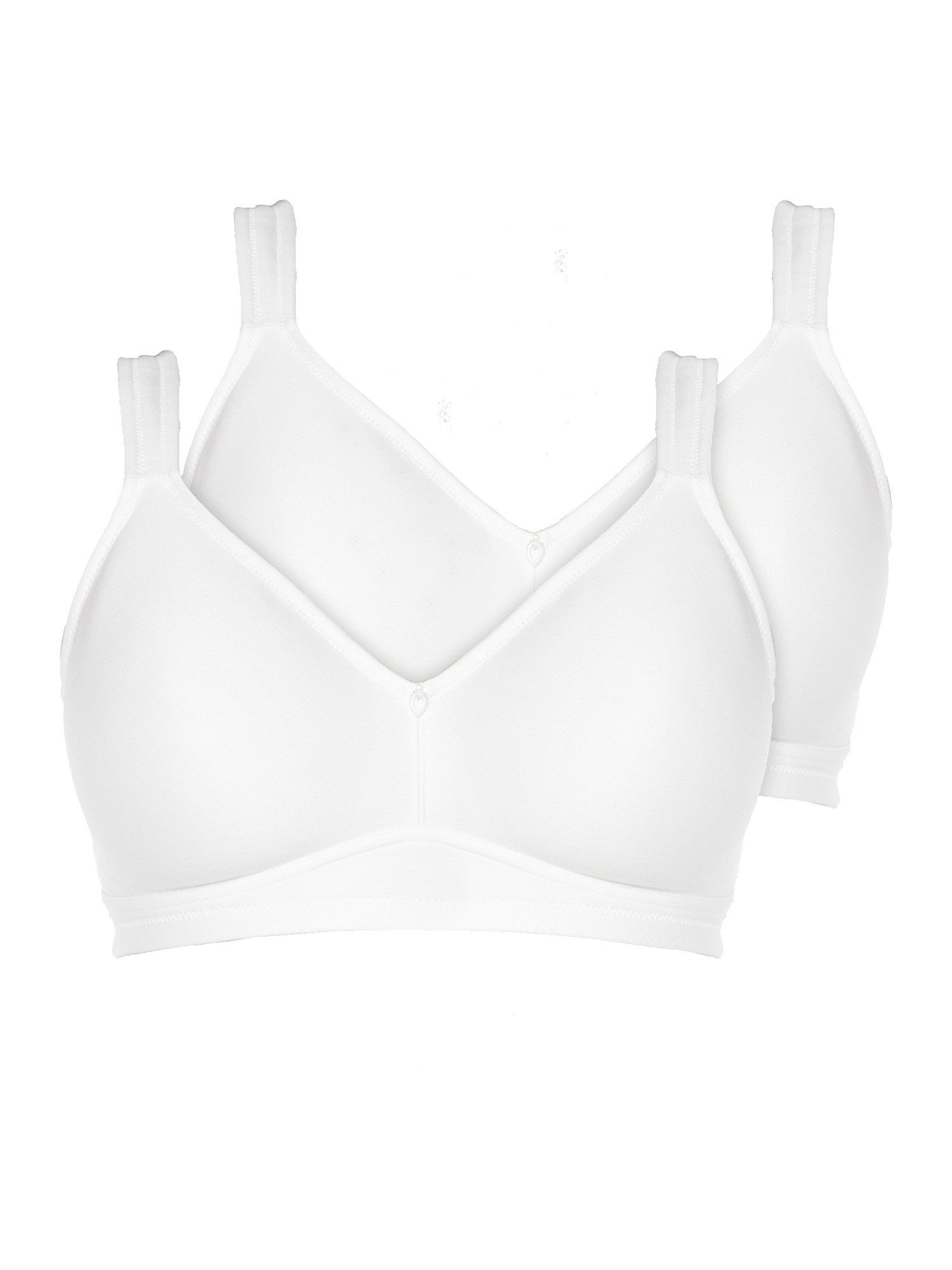Viania Set: Minimizer-BH 2er Pack Minimizer Soft-BH Basic (Packung, 2-tlg) Minimizer-Effekt, Cups Textil ohne Nähte, breite Komfortträger