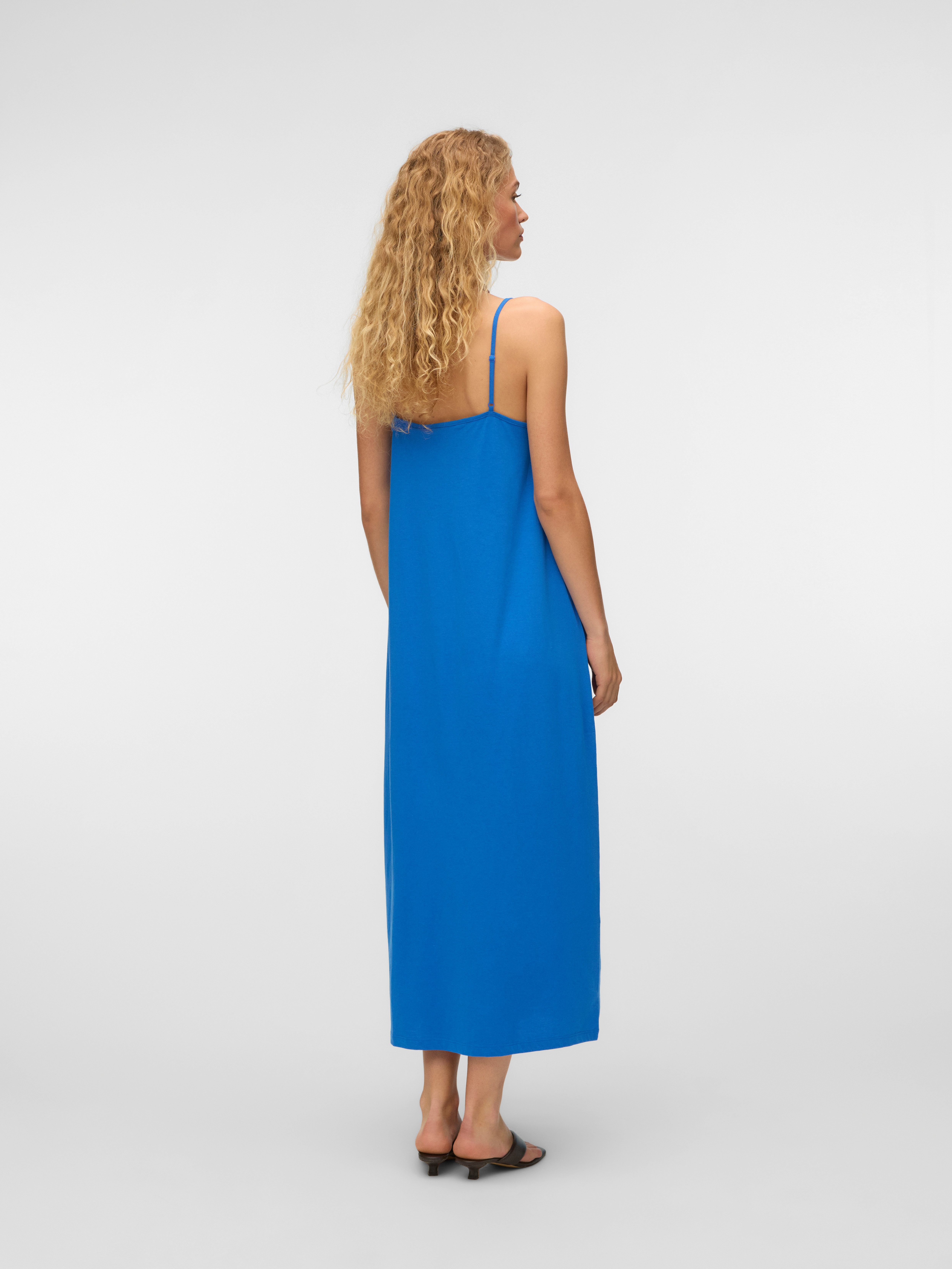 Vero Moda Maxikleid VMLUNA SINGLET ANKLE DRESS NOOS Baumwollmischung, regular fit