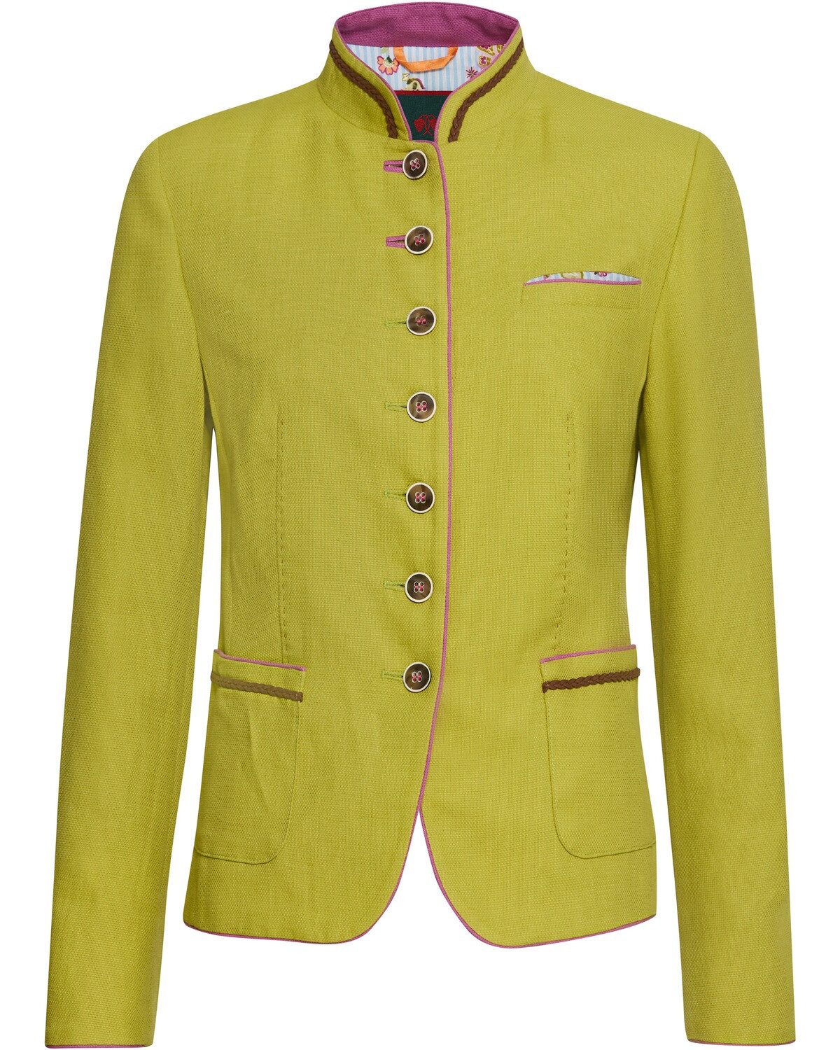 Reitmayer Trachtenjacke Stehkragenjacke mit Kontrast