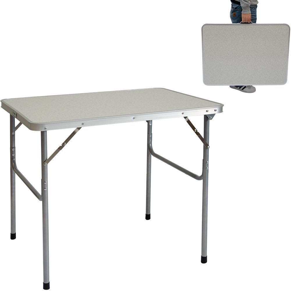 Campingtisch Klappbar - 80 x 60 x 70 cm Gartentisch - Koffertisch Reise & Camping